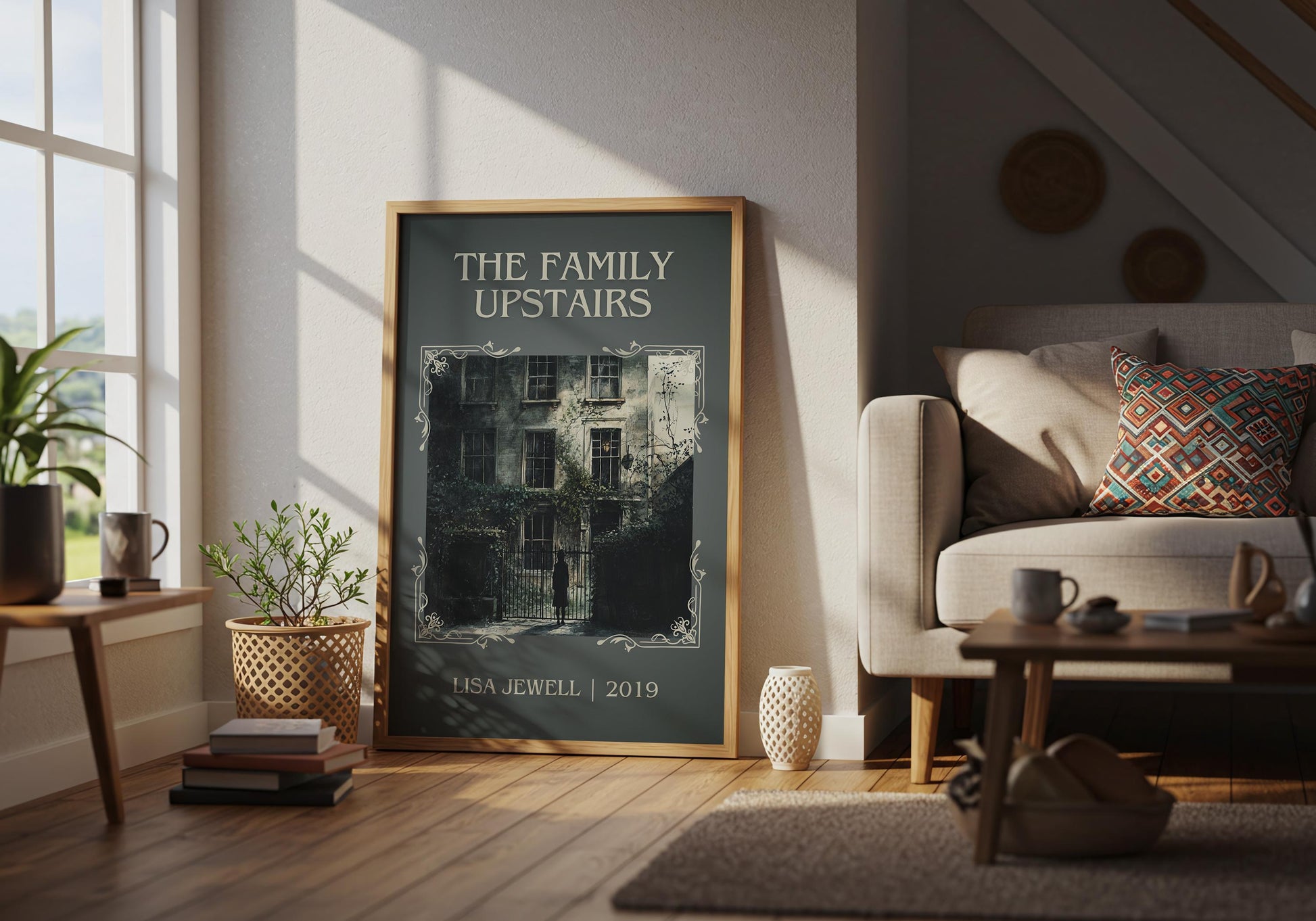The Family Upstairs by Lisa Jewell | Descriptive Book Poster | Minimalist