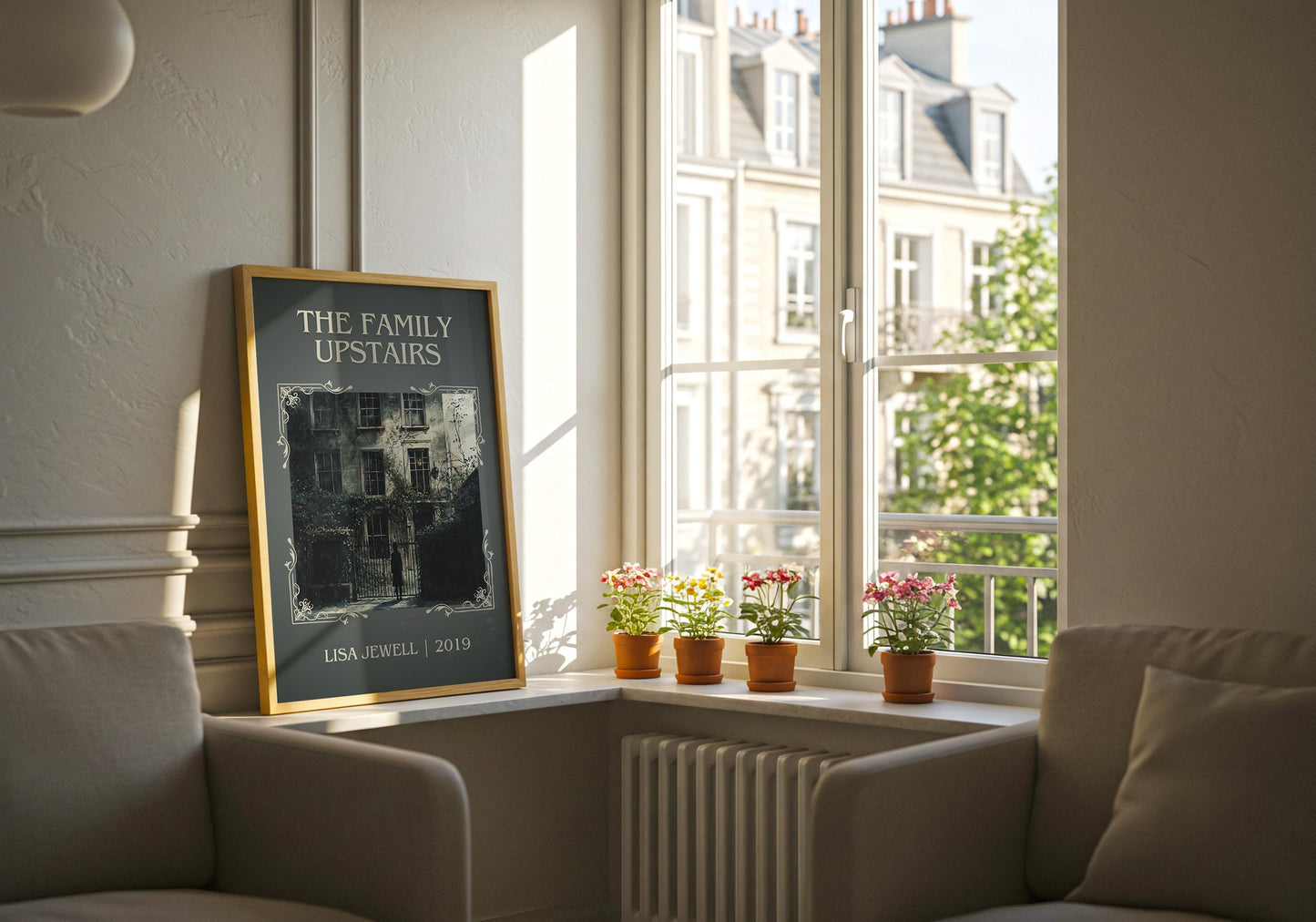 The Family Upstairs by Lisa Jewell | Descriptive Book Poster | Minimalist