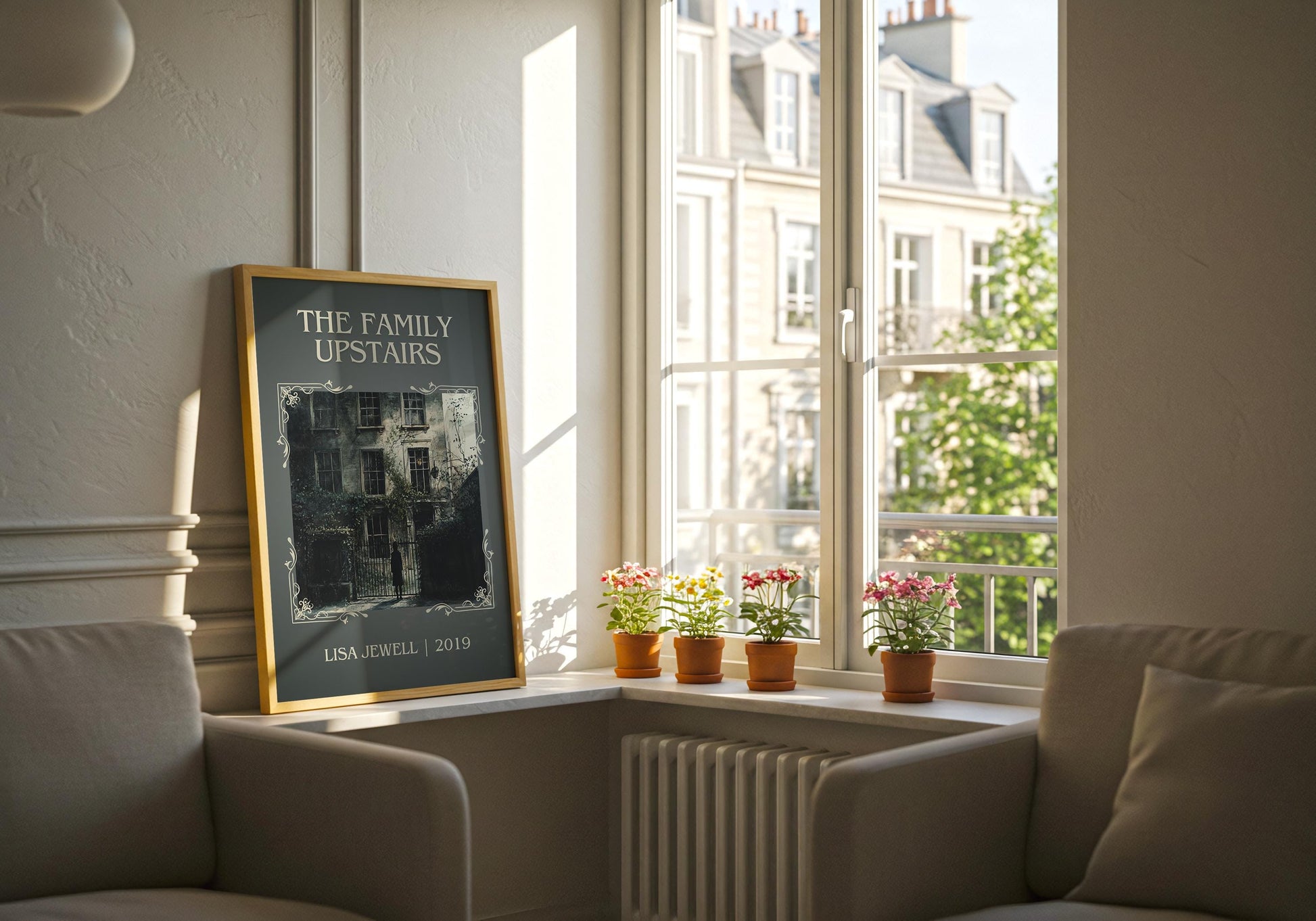 The Family Upstairs by Lisa Jewell | Descriptive Book Poster | Minimalist