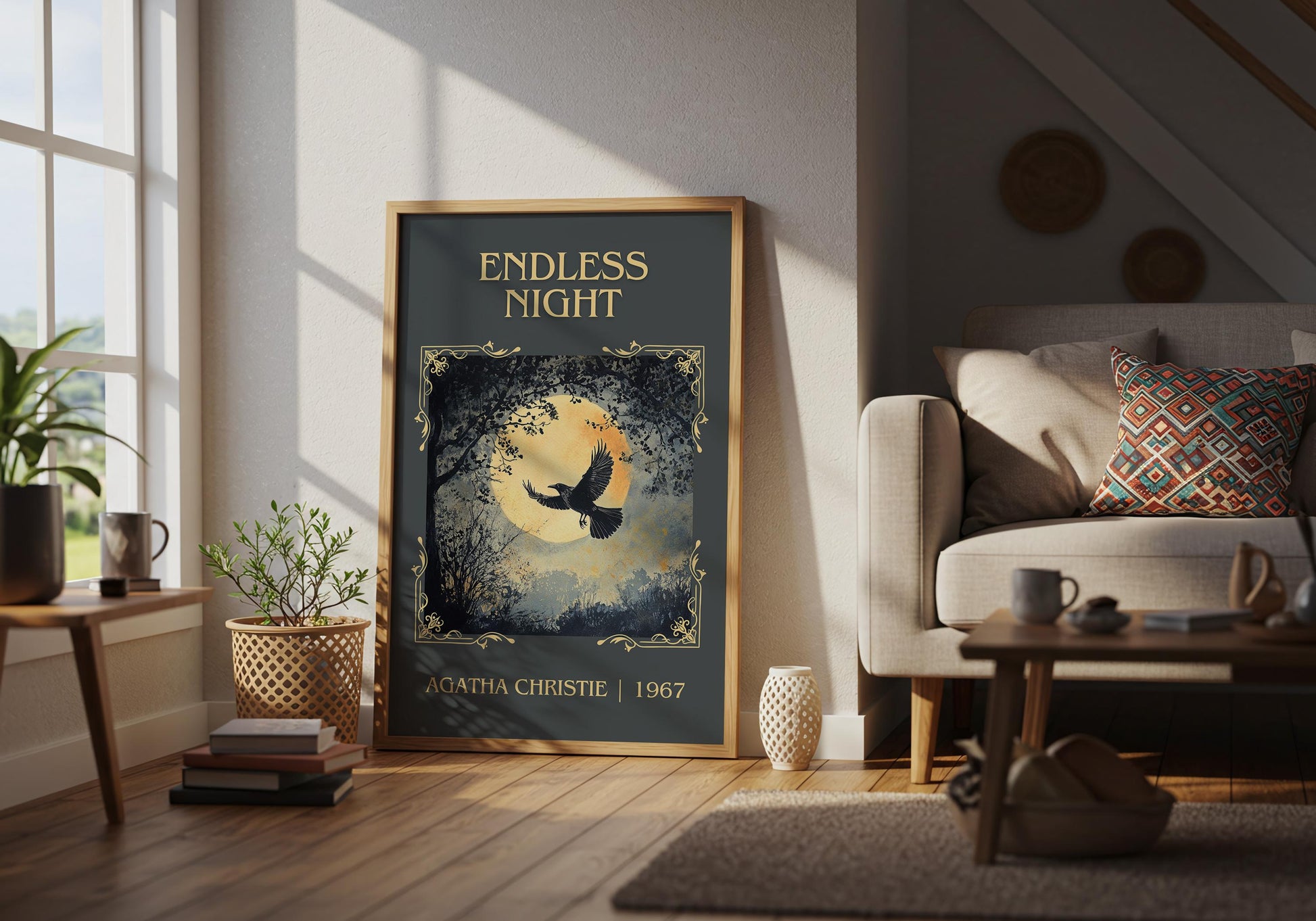 Endless Night by Agatha Christie | Descriptive Book Poster | Minimalist