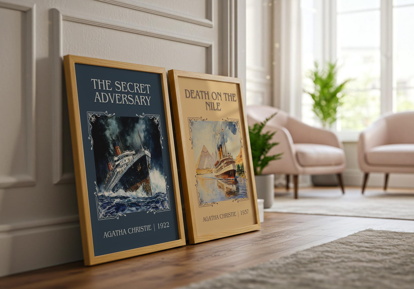 The Secret Adversary by Agatha Christie | Descriptive Book Poster | Minimalist