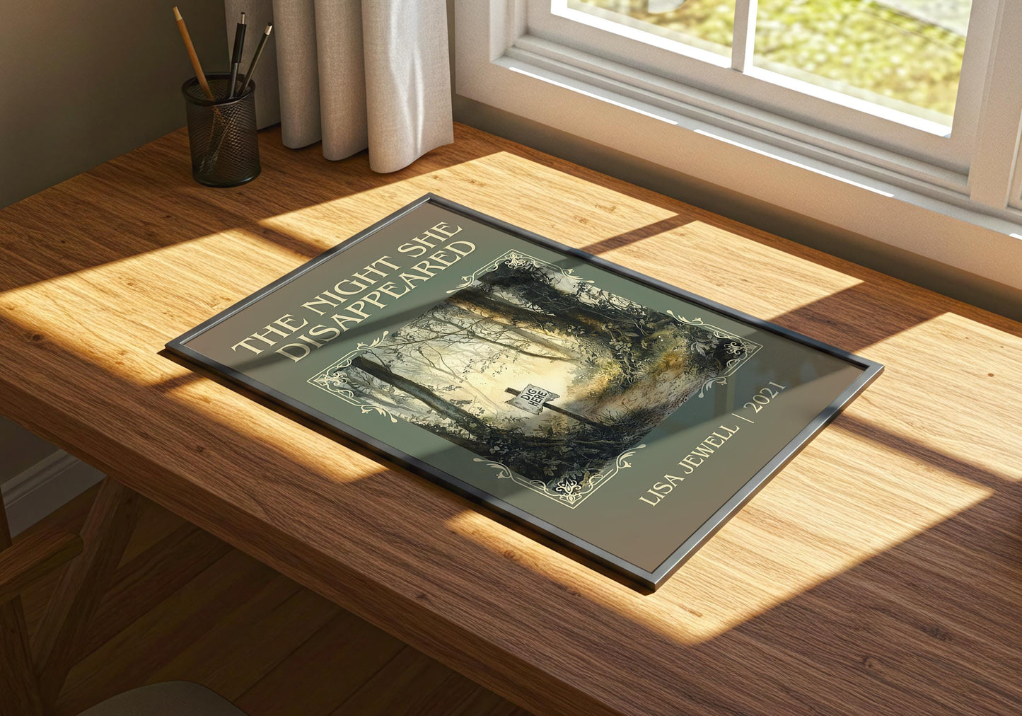 The Night She Disappeared by Lisa Jewell | Descriptive Book Poster | Minimalist