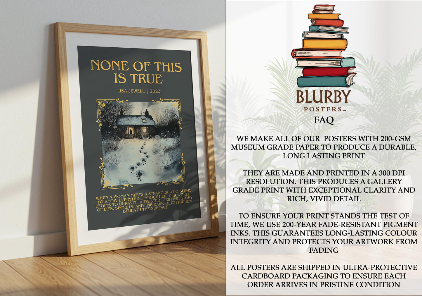 None Of This Is True by Lisa Jewell | Descriptive Book Poster | Blurby