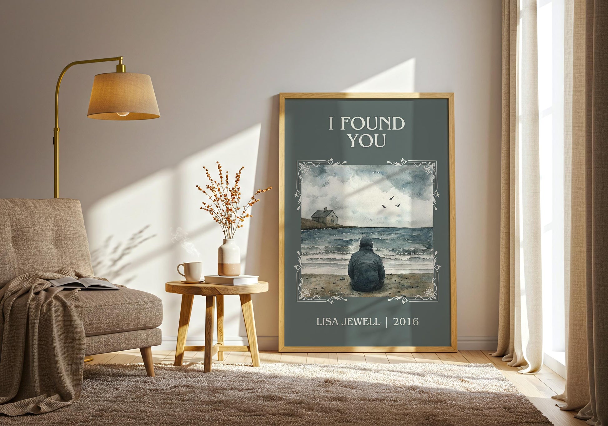 I Found You by Lisa Jewell | Descriptive Book Poster | Minimalist
