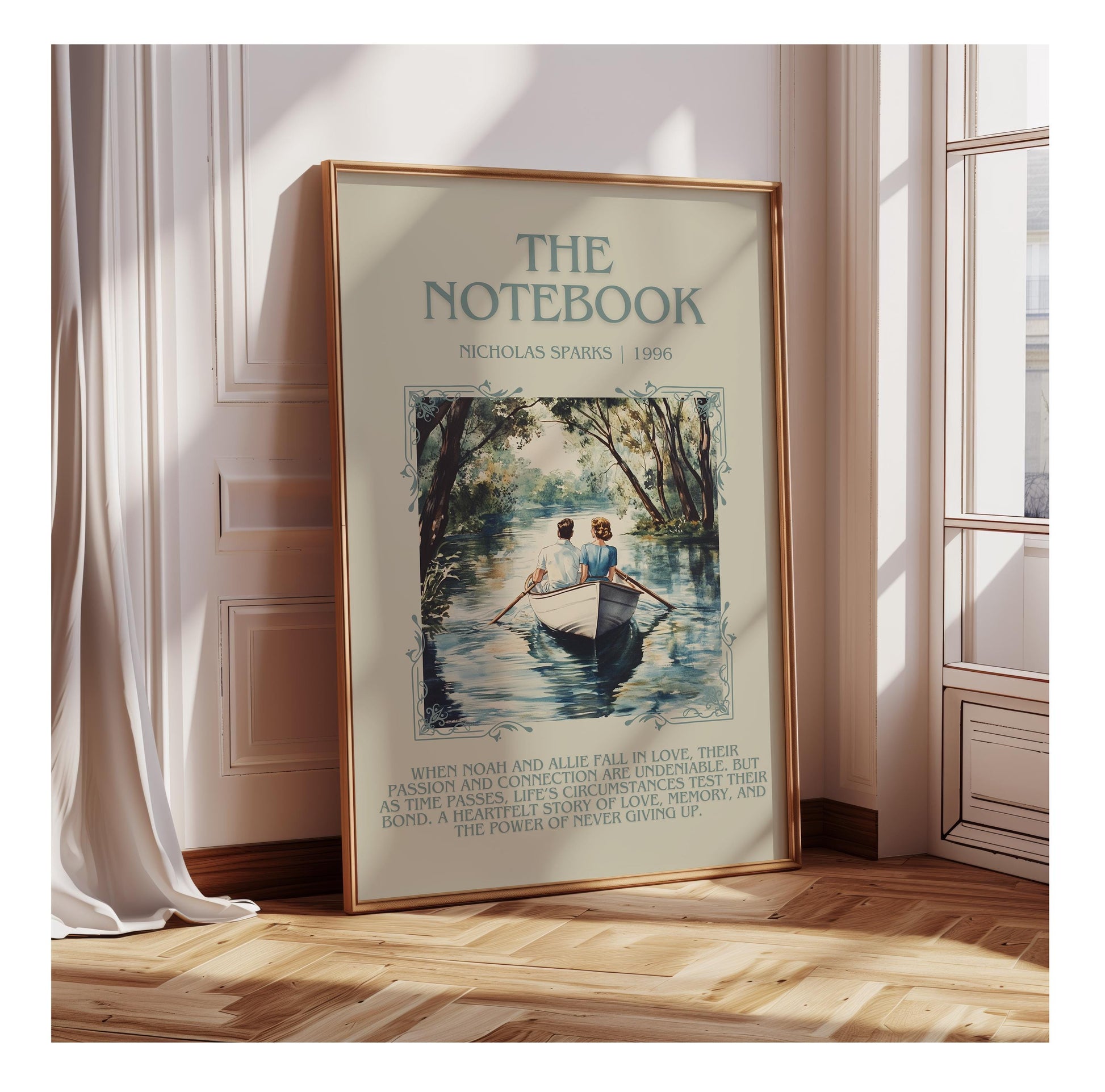 The Notebook by Nicholas Sparks | Descriptive Book Poster | Blurby