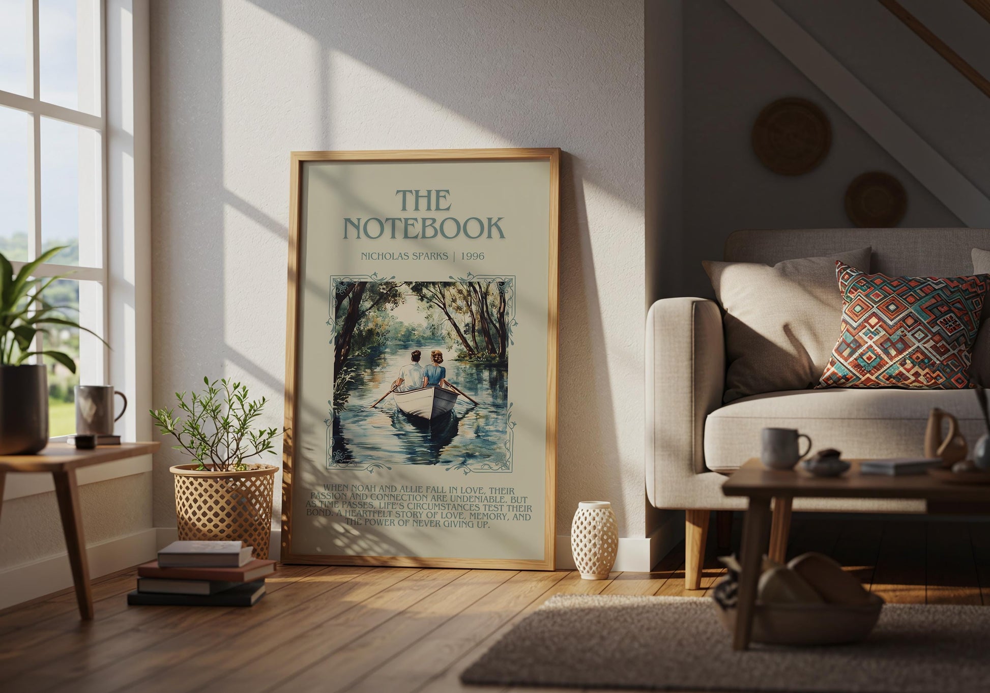 The Notebook by Nicholas Sparks | Descriptive Book Poster | Blurby