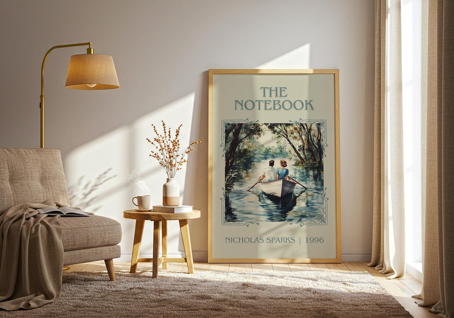 The Notebook by Nicholas Sparks | Descriptive Book Poster | Minimalist