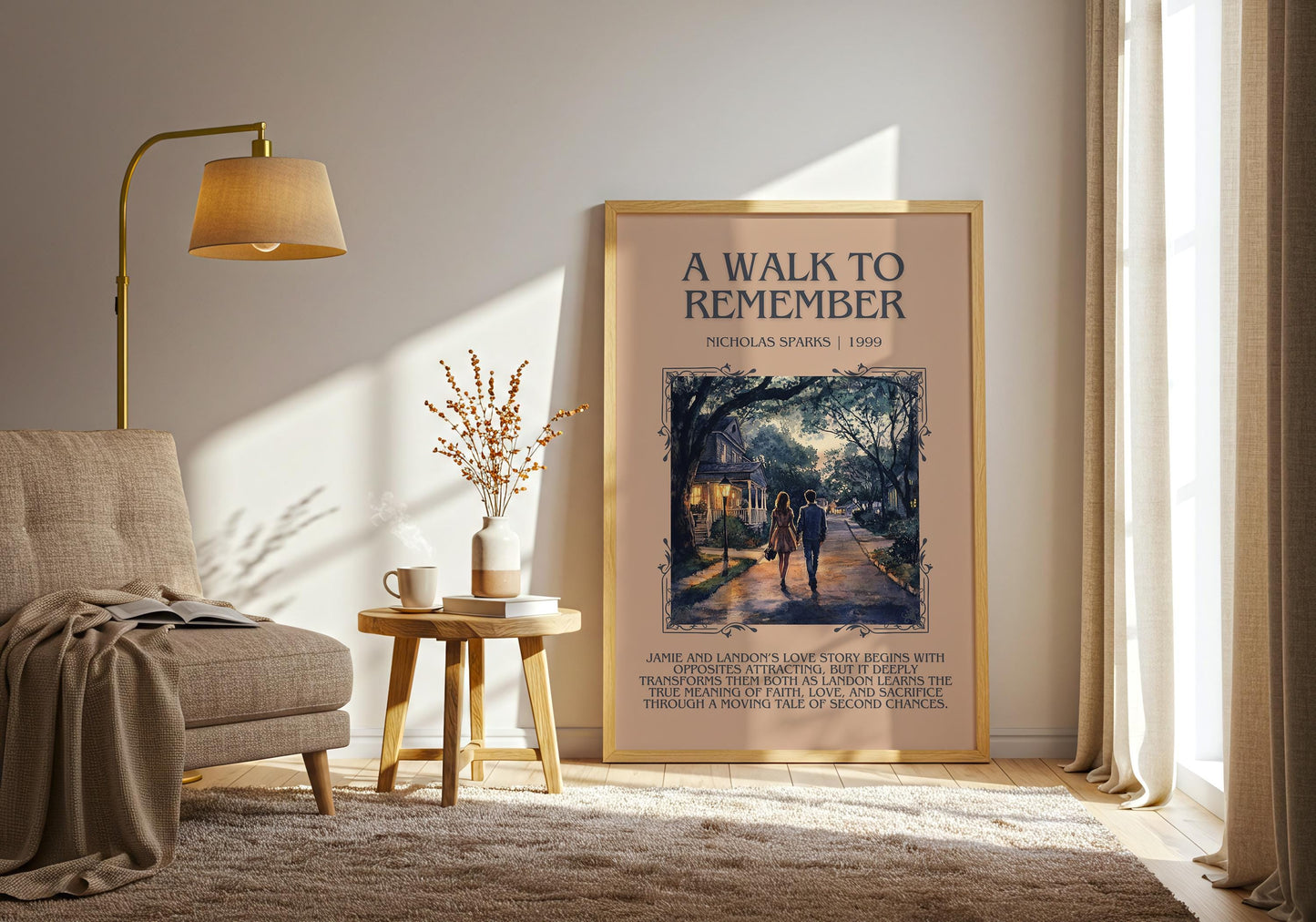 A Walk To Remember by Nicholas Sparks | Descriptive Book Poster | Blurby