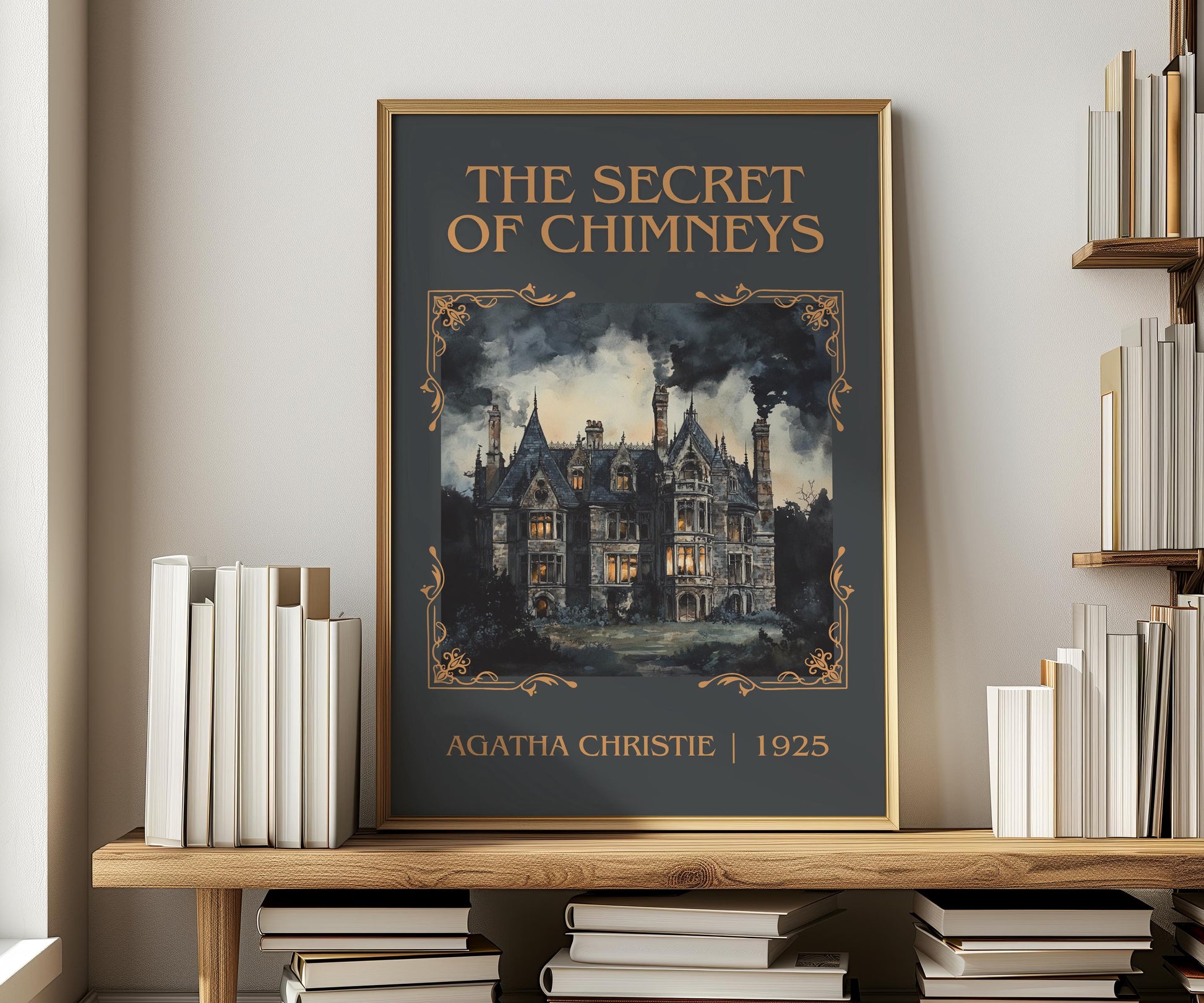 The Secret Of Chimneys by Agatha Christie | Descriptive Book Poster | Minimalist