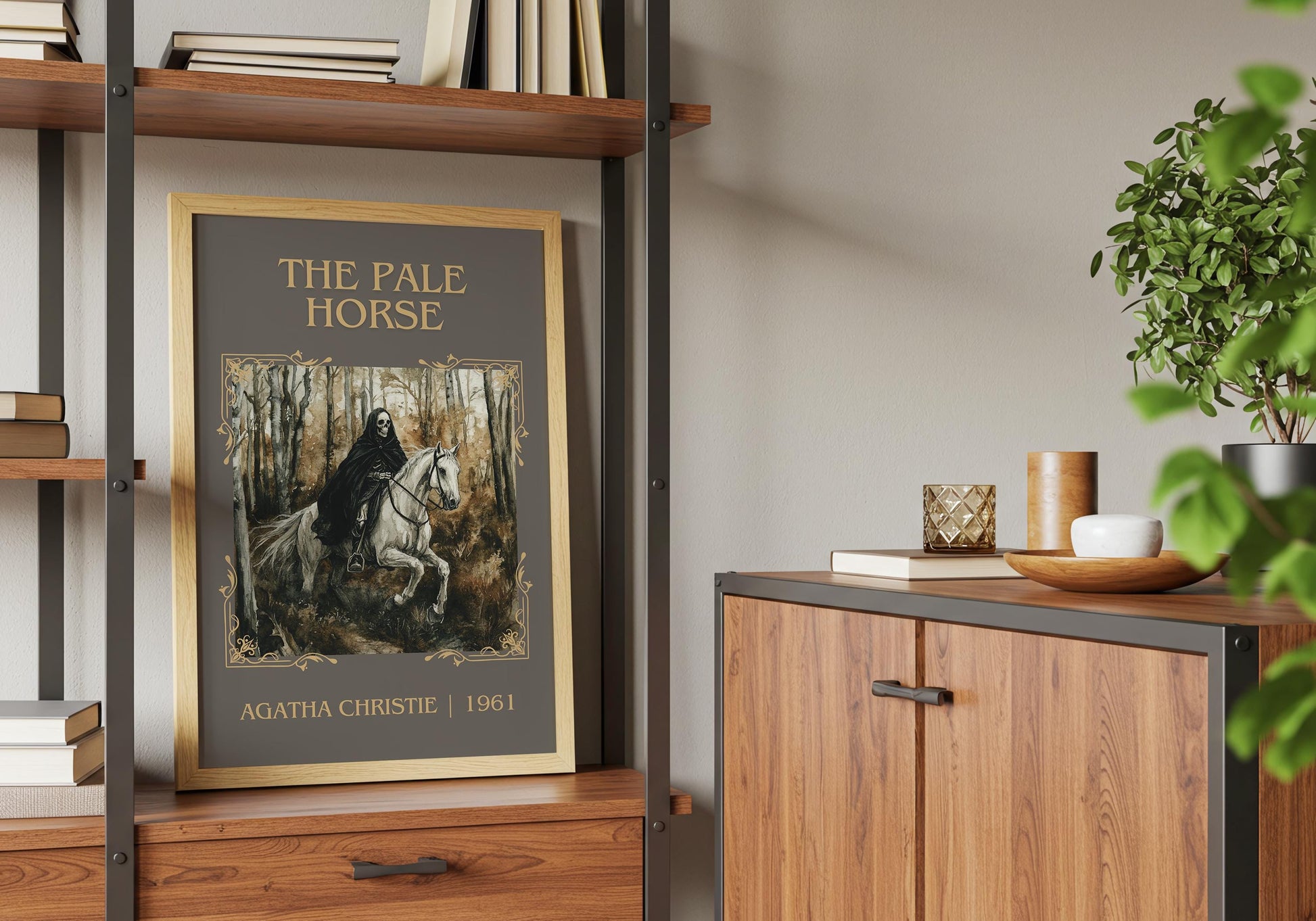 The Pale Horse by Agatha Christie | Descriptive Book Poster | Minimalist