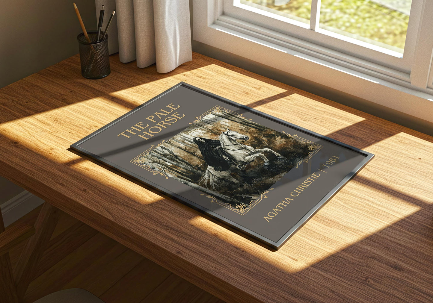 The Pale Horse by Agatha Christie | Descriptive Book Poster | Minimalist