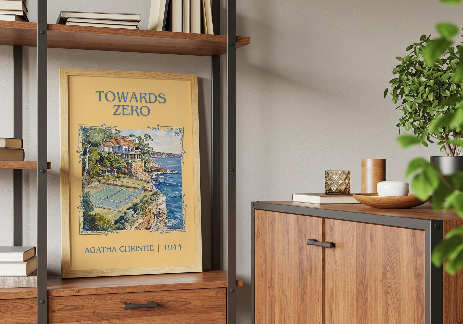 Towards Zero by Agatha Christie | Descriptive Book Poster | Minimalist