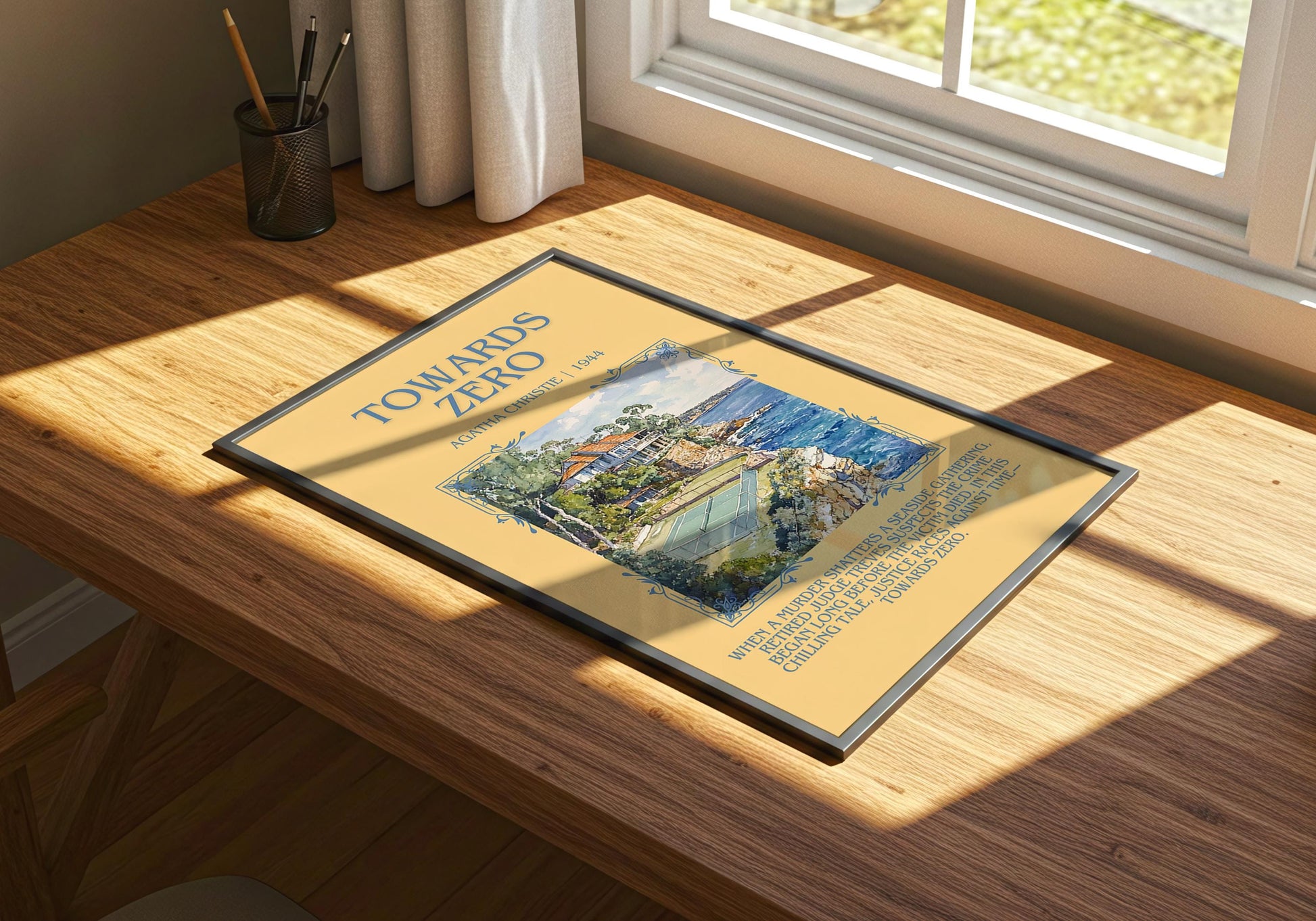 Towards Zero by Agatha Christie | Descriptive Book Poster | Blurby