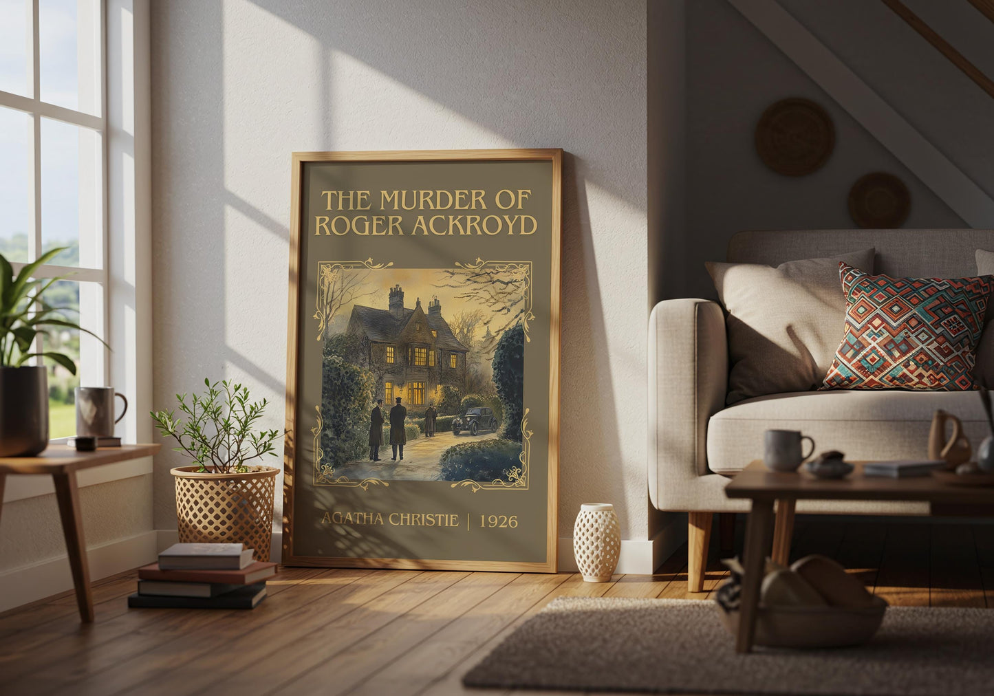 The Murder Of Roger Ackroyd by Agatha Christie | Descriptive Book Poster | Minimalist