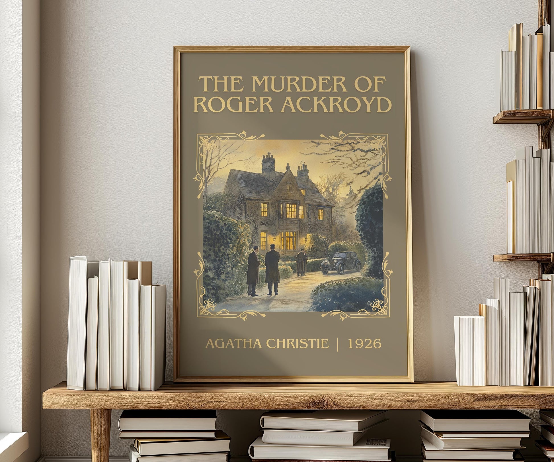 The Murder Of Roger Ackroyd by Agatha Christie | Descriptive Book Poster | Minimalist