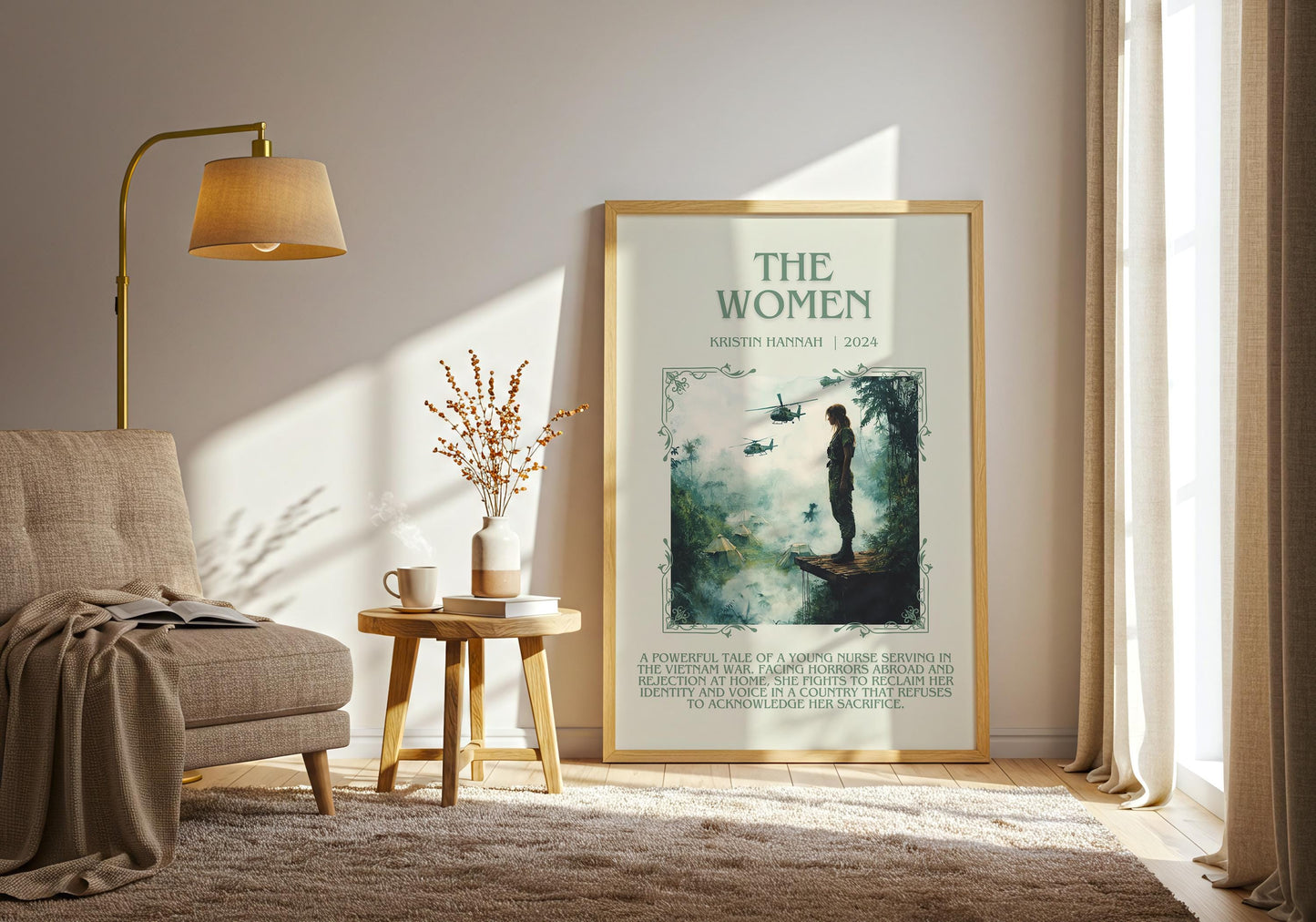 The Women by Kristin Hannah | Descriptive Book Poster | Blurby