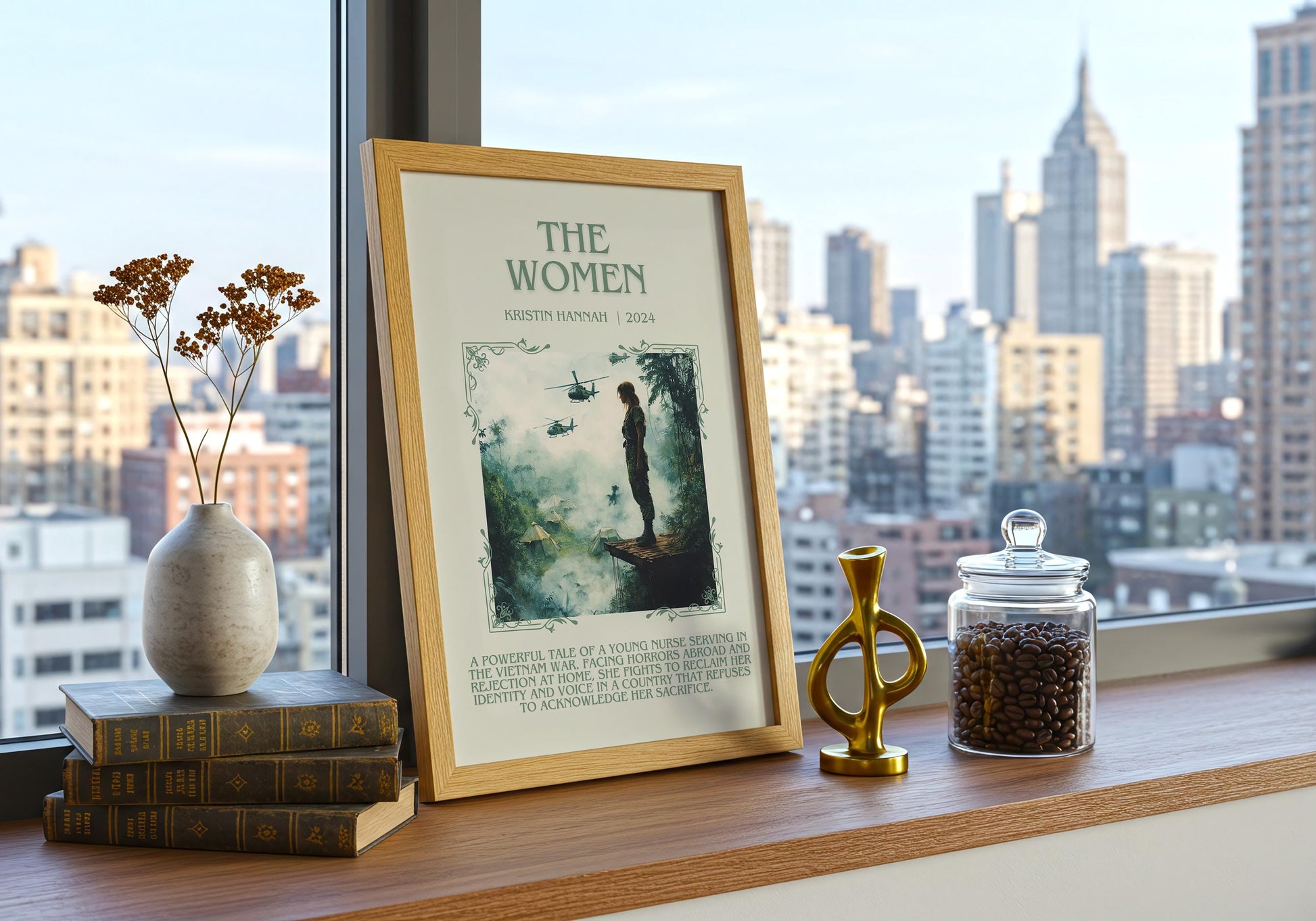 The Women by Kristin Hannah | Descriptive Book Poster | Blurby
