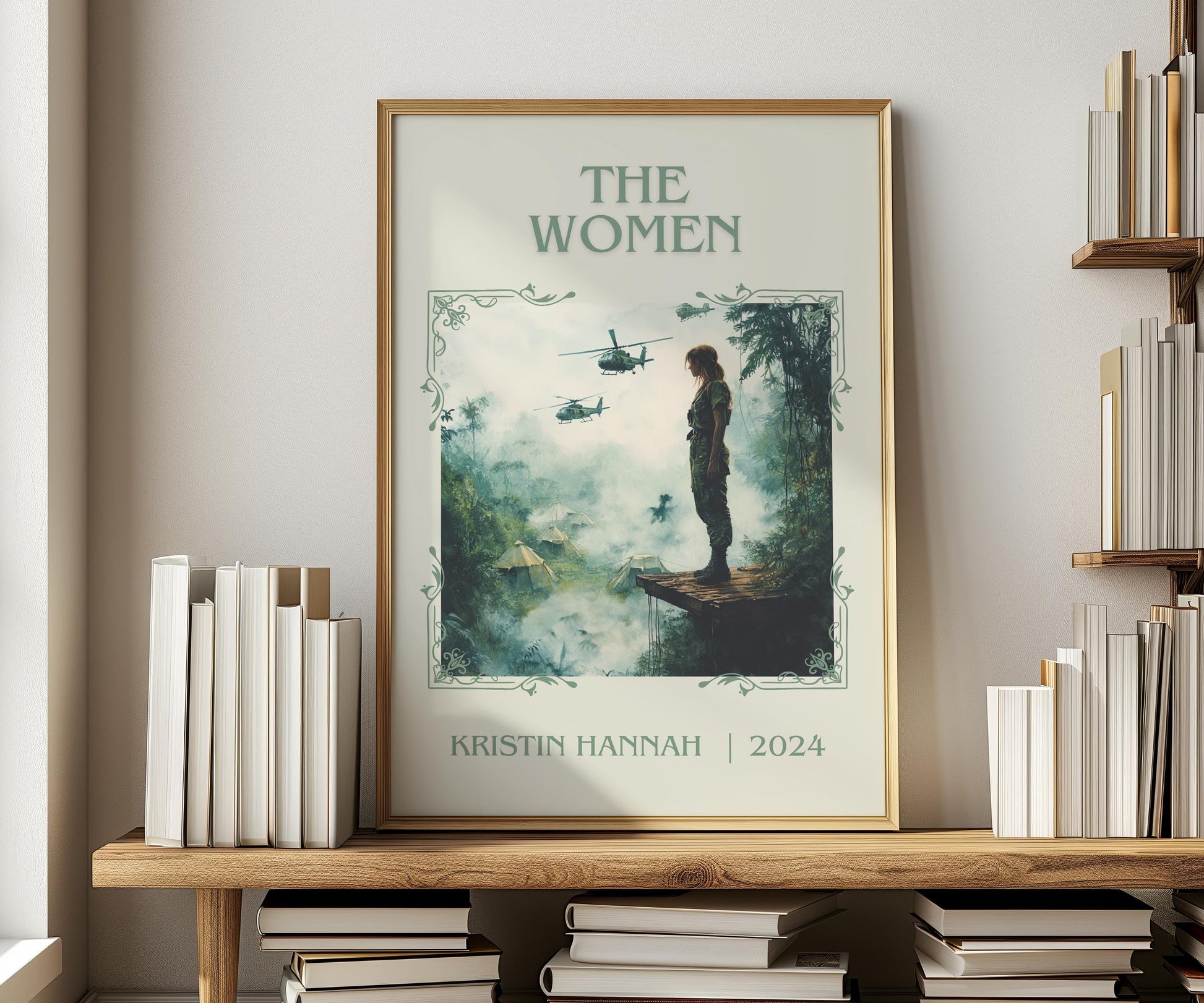 The Women by Kristin Hannah | Descriptive Book Poster | Minimalist