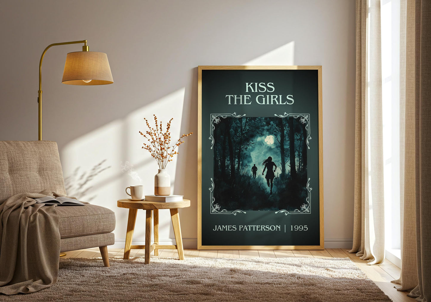 Kiss The Girls by James Patterson | Descriptive Book Poster | Minimalist