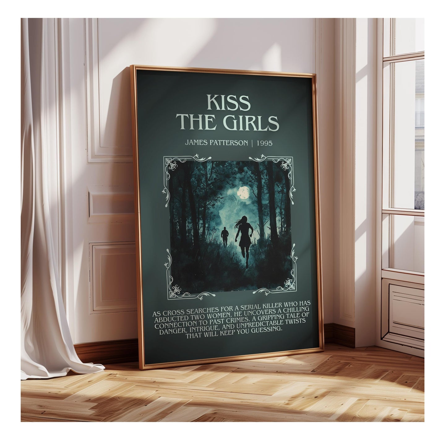 Kiss The Girls by James Patterson | Descriptive Book Poster | Blurby