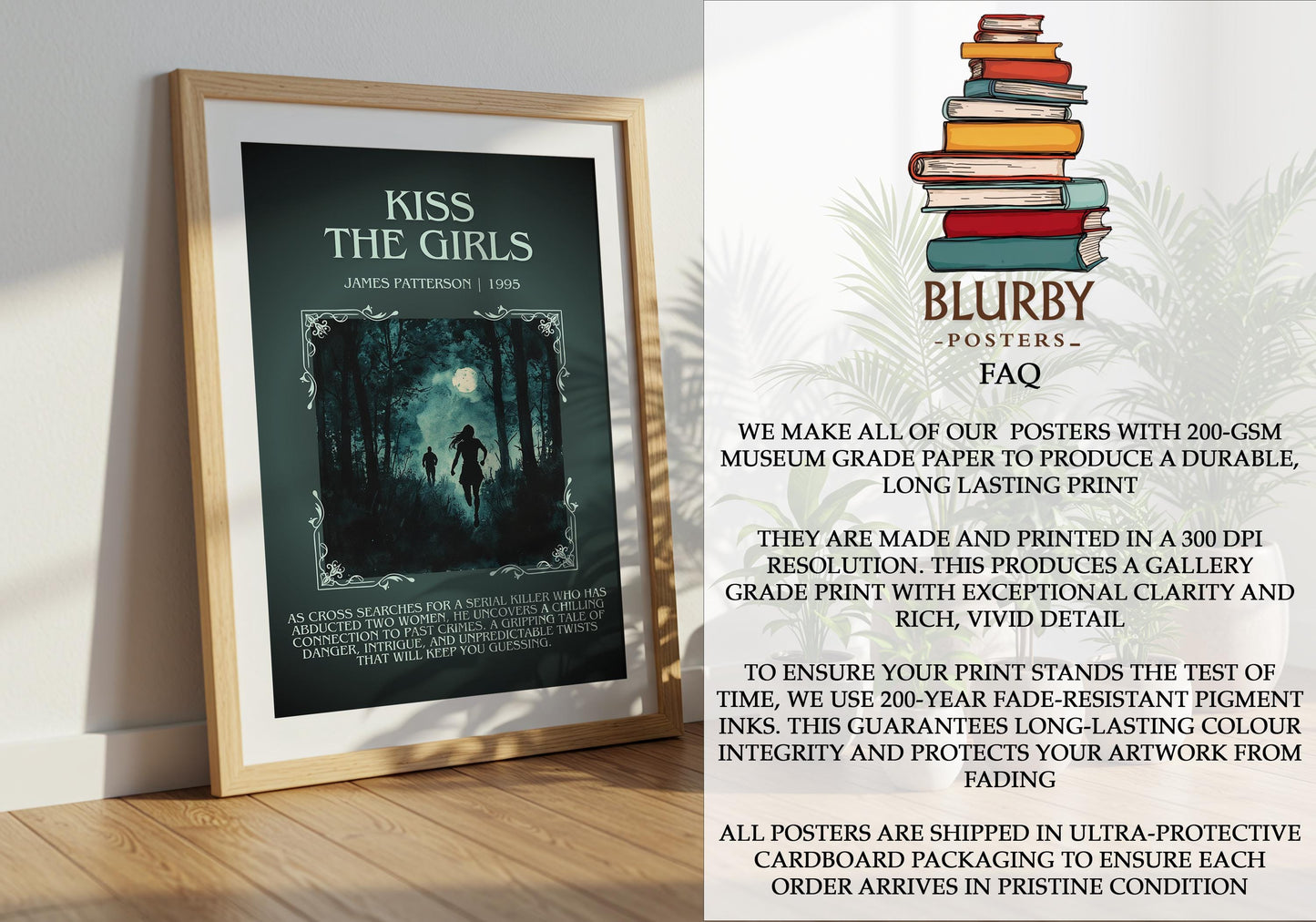 Kiss The Girls by James Patterson | Descriptive Book Poster | Blurby
