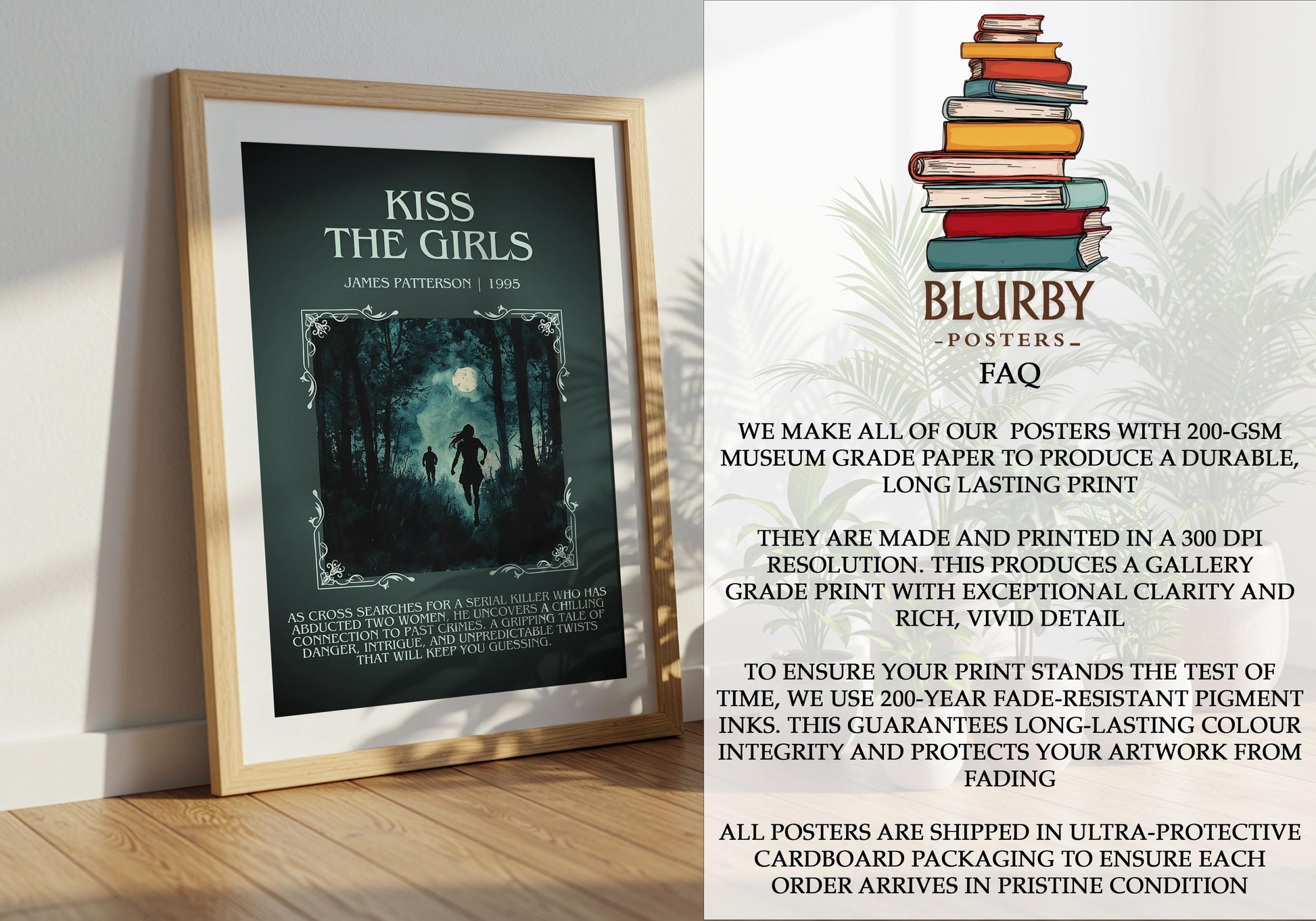 Kiss The Girls by James Patterson | Descriptive Book Poster | Blurby