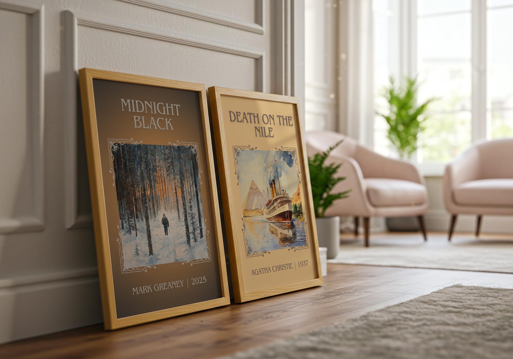 Midnight Black by Mark Greaney | Descriptive Book Poster | Minimalist