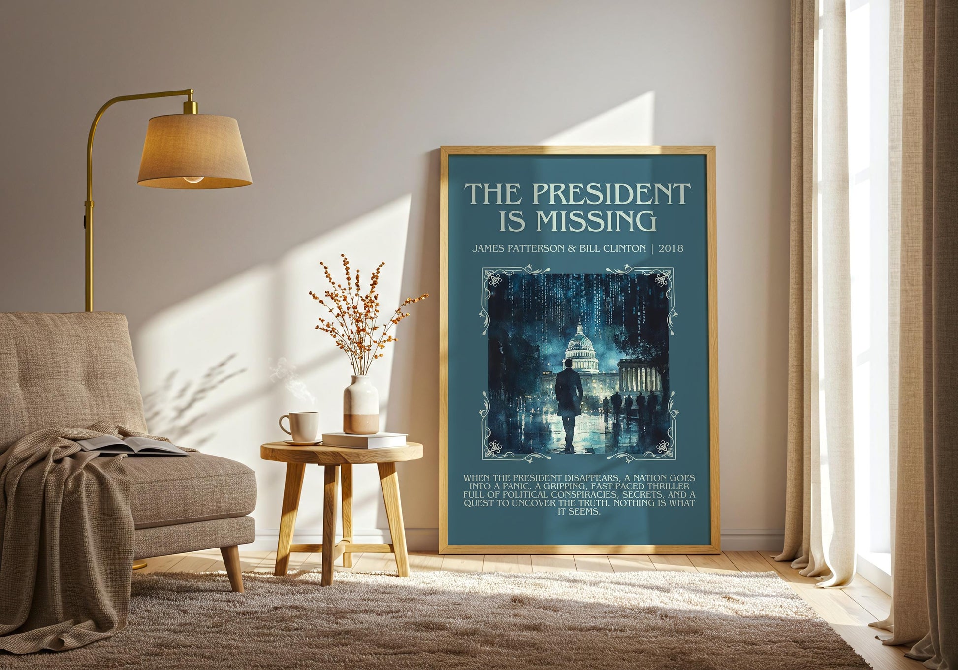 The President Is Missing by James Patterson | Descriptive Book Poster | Blurby