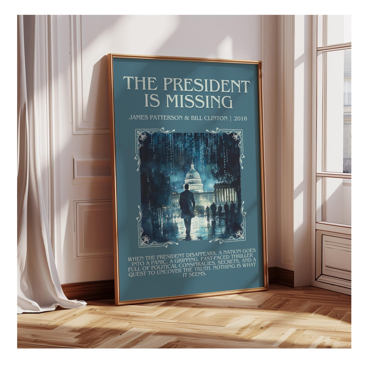 The President Is Missing by James Patterson | Descriptive Book Poster | Blurby