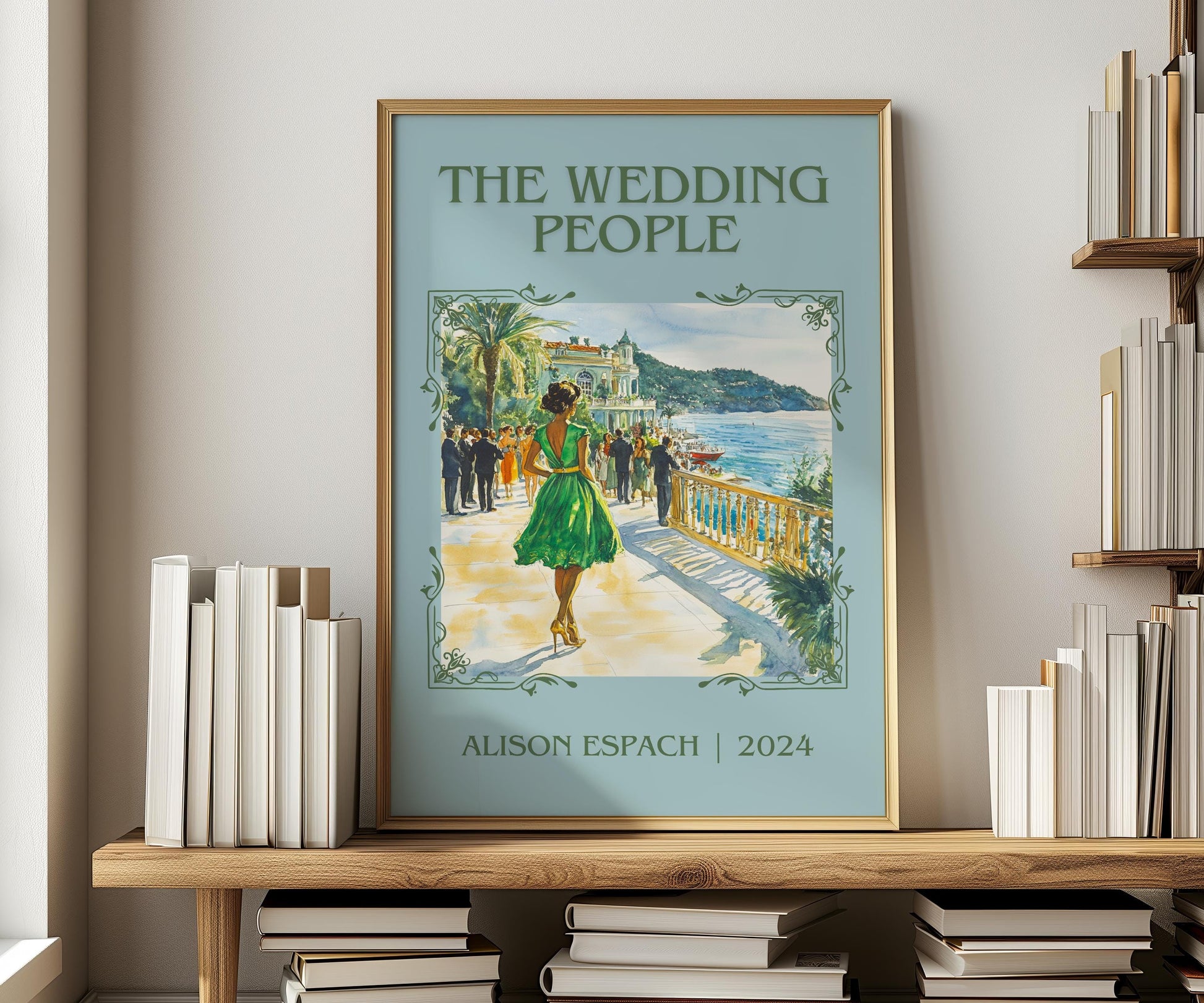 The Wedding People by Alison Espach | Descriptive Book Poster | Minimalist