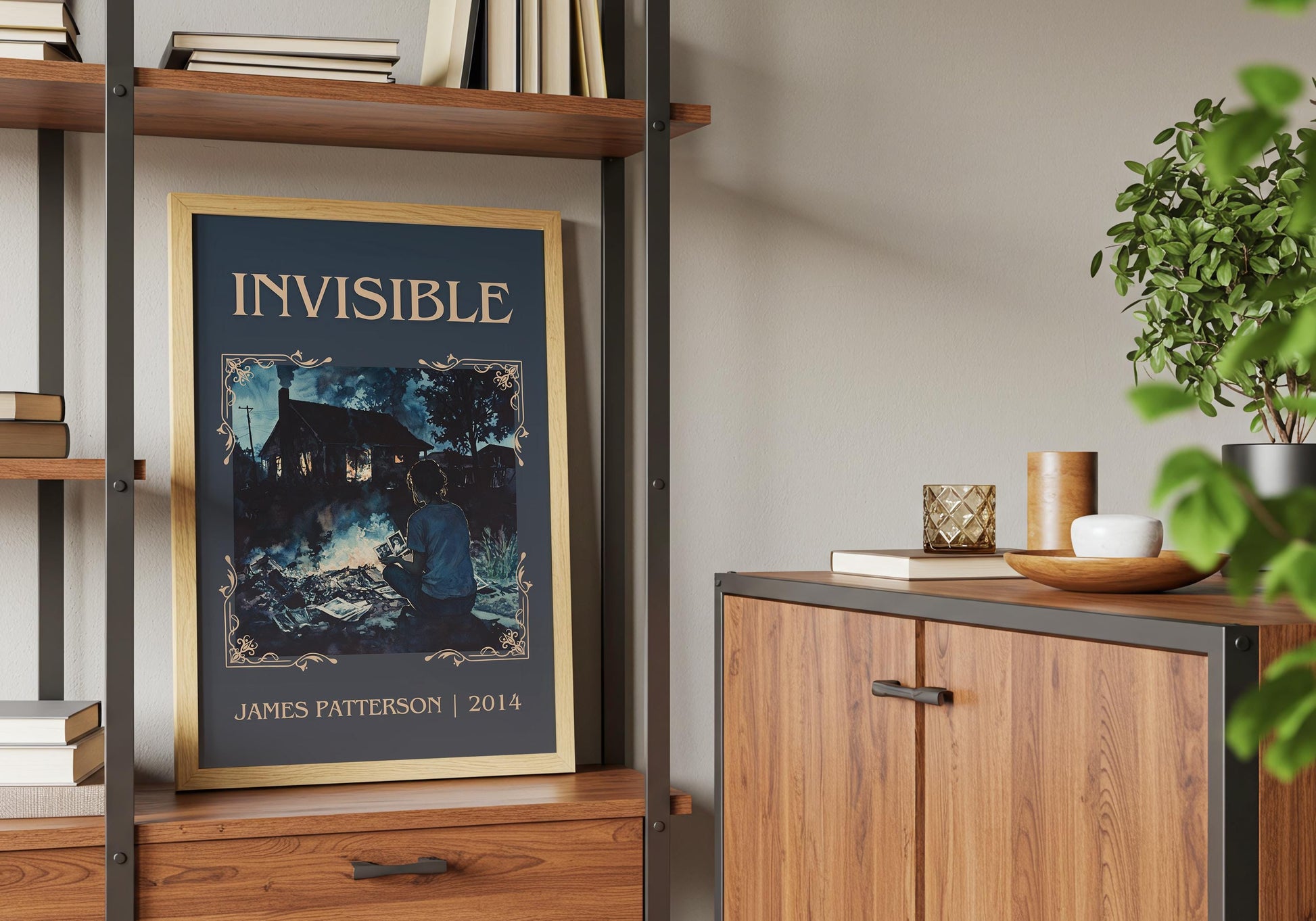 Invisible by James Patterson | Descriptive Book Poster | Minimalist