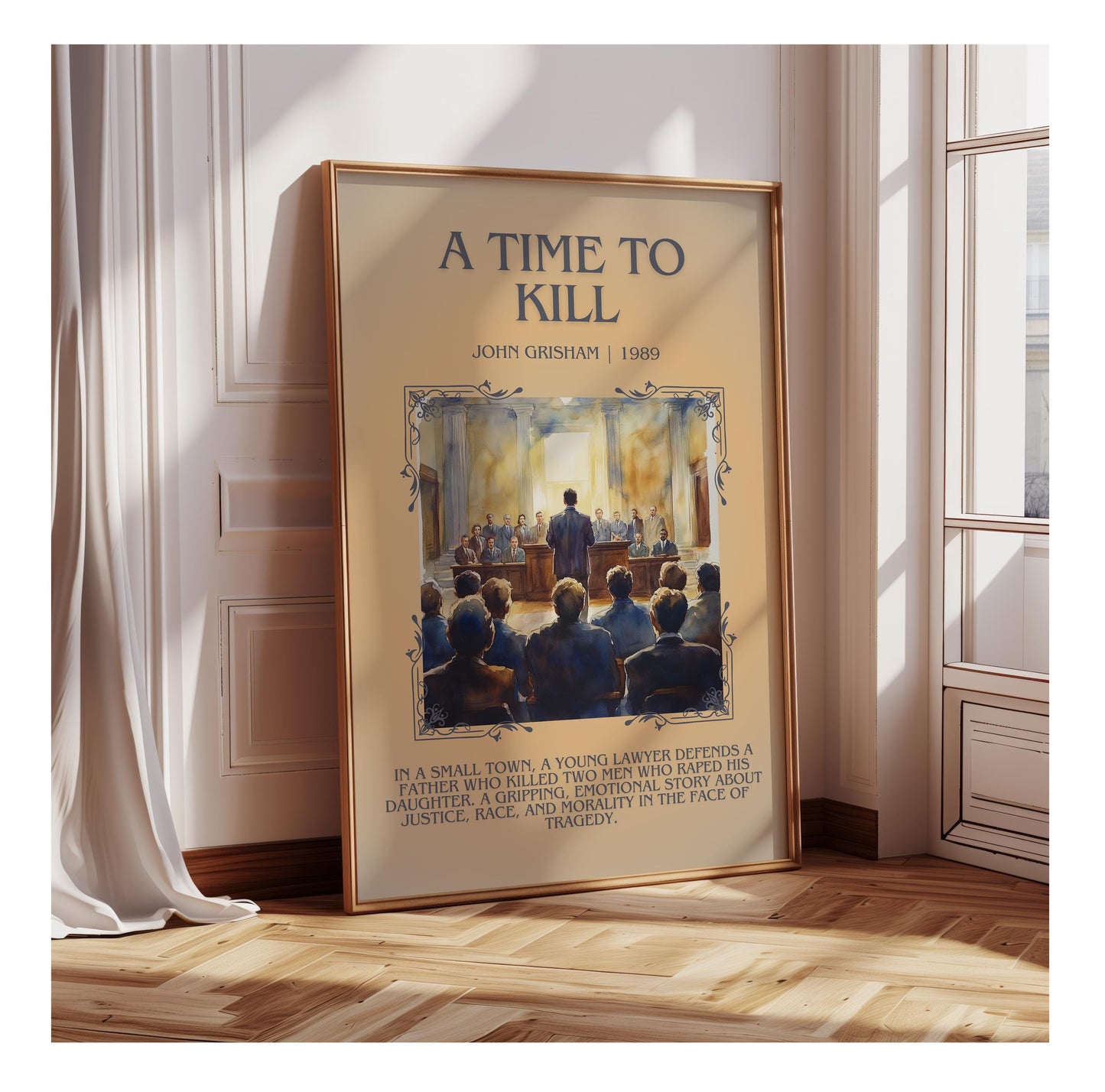 A Time To Kill by John Grisham | Descriptive Book Poster | Blurby