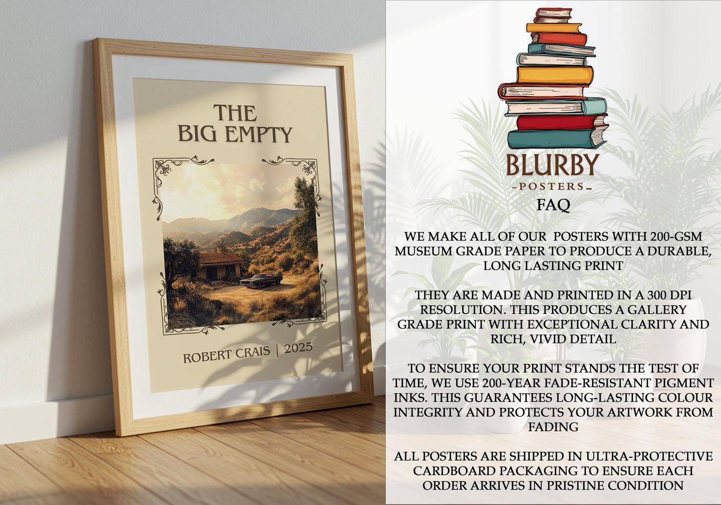 The Big Empty by Robert Crais | Descriptive Book Poster | Minimalist