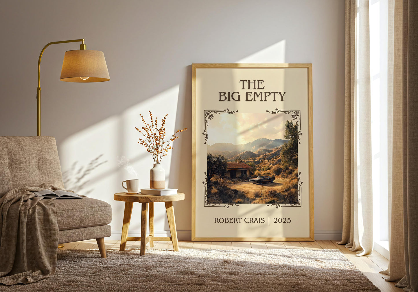 The Big Empty by Robert Crais | Descriptive Book Poster | Minimalist