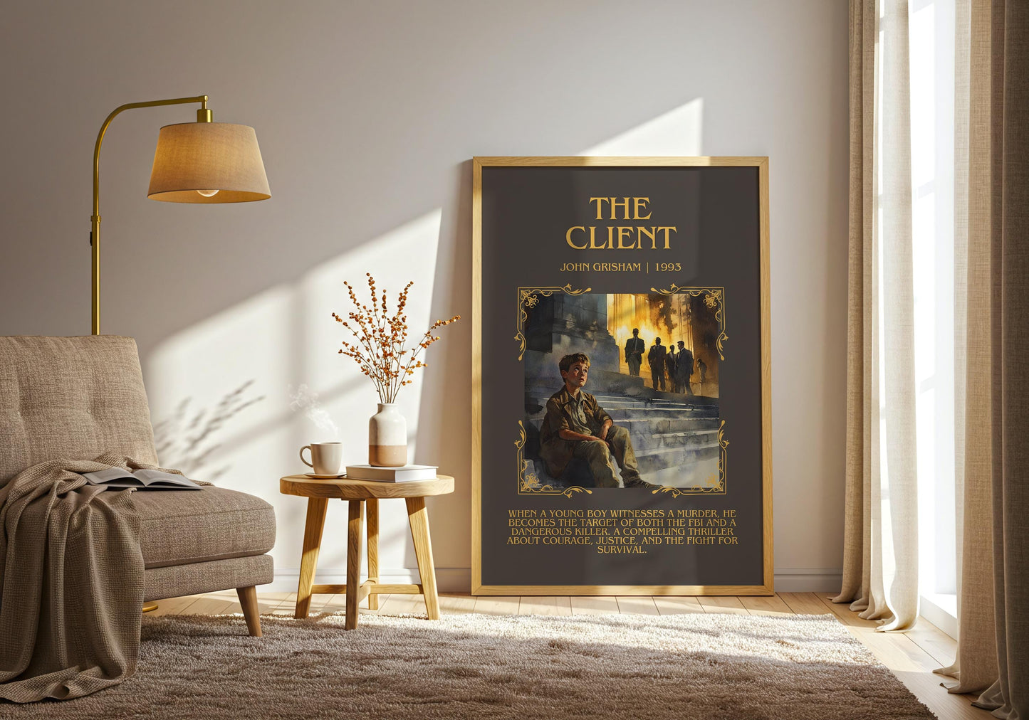 The Client by John Grisham | Descriptive Book Poster | Blurby