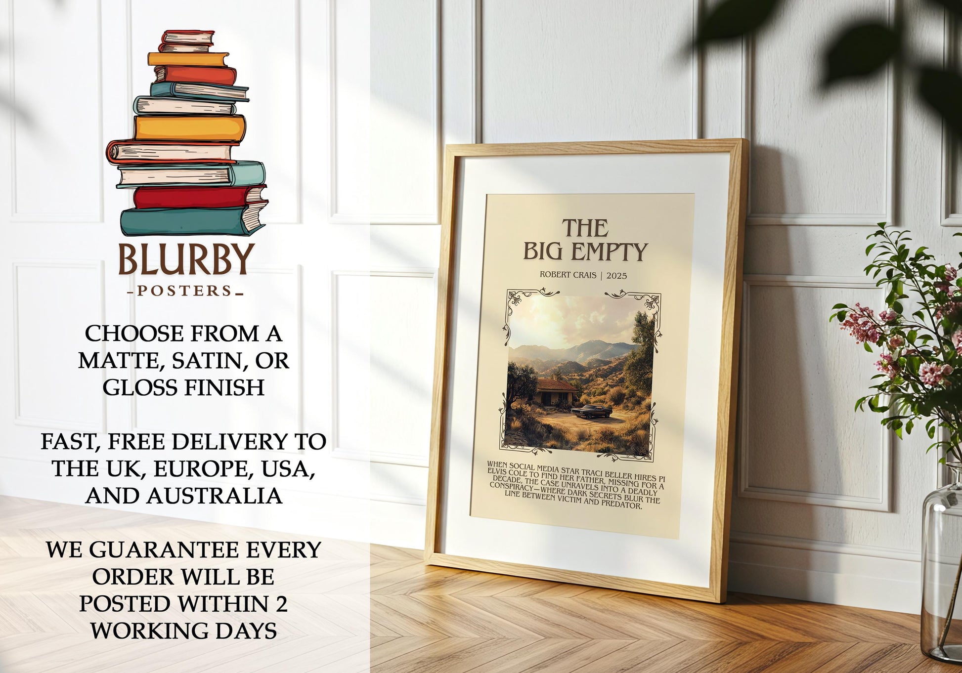 The Big Empty by Robert Crais | Descriptive Book Poster | Blurby