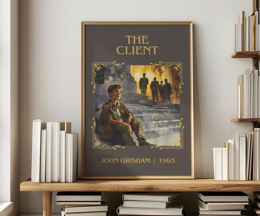 The Client by John Grisham | Descriptive Book Poster | Minimalist