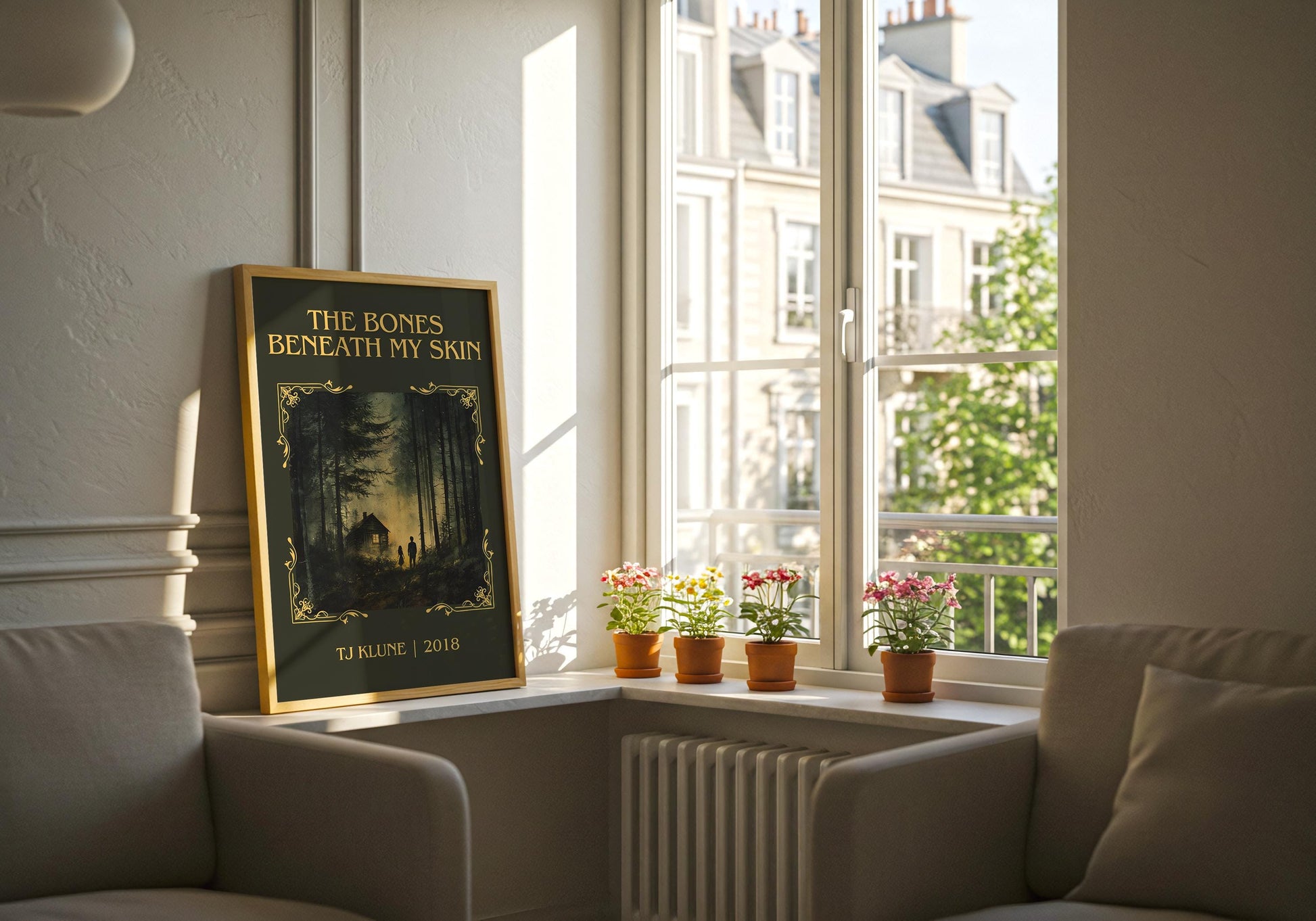 The Bones Beneath My Skin by TJ Klune | Descriptive Book Poster | Minimalist