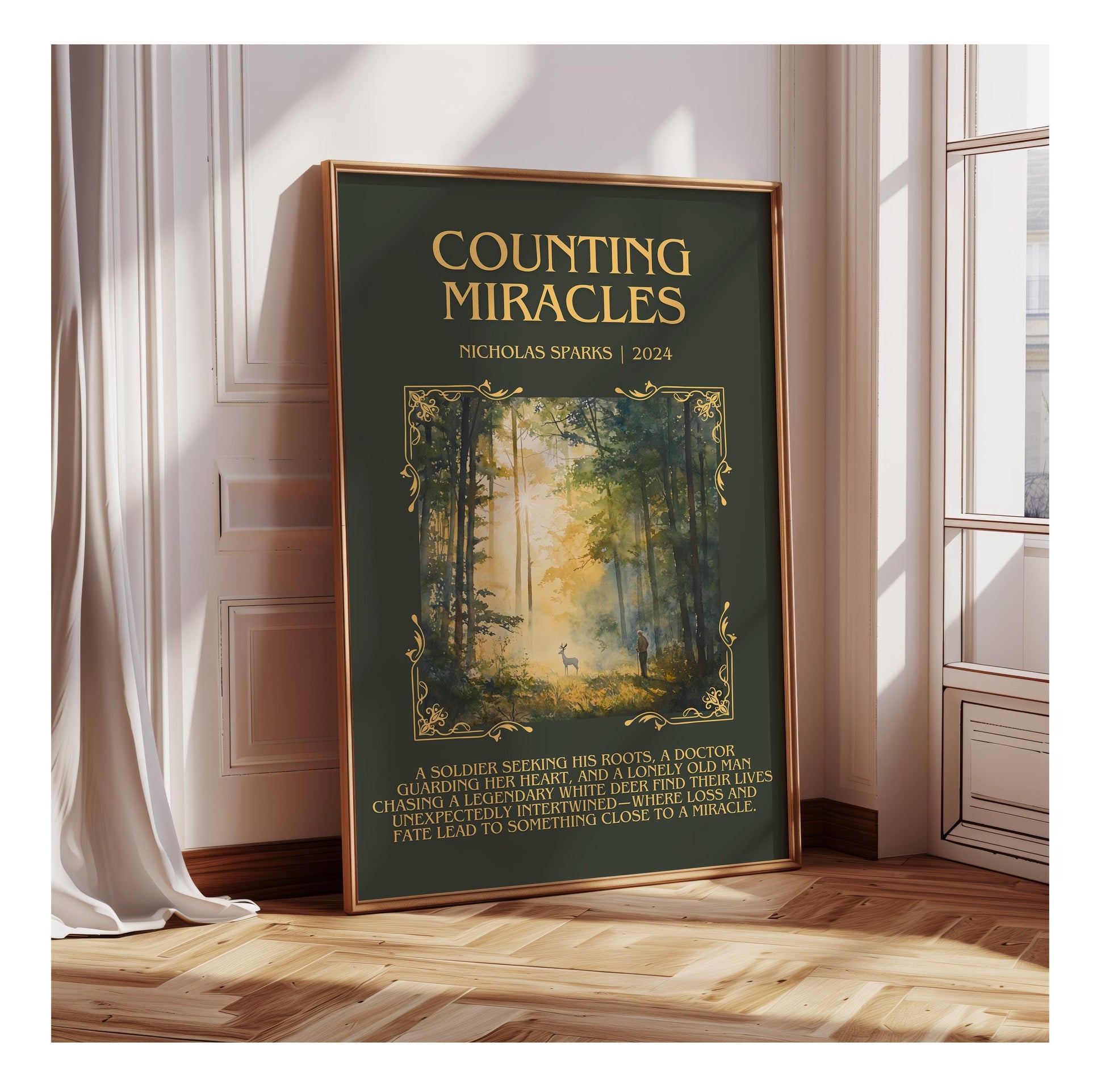 Counting Miracles by Nicholas Sparks | Descriptive Book Poster | Blurby