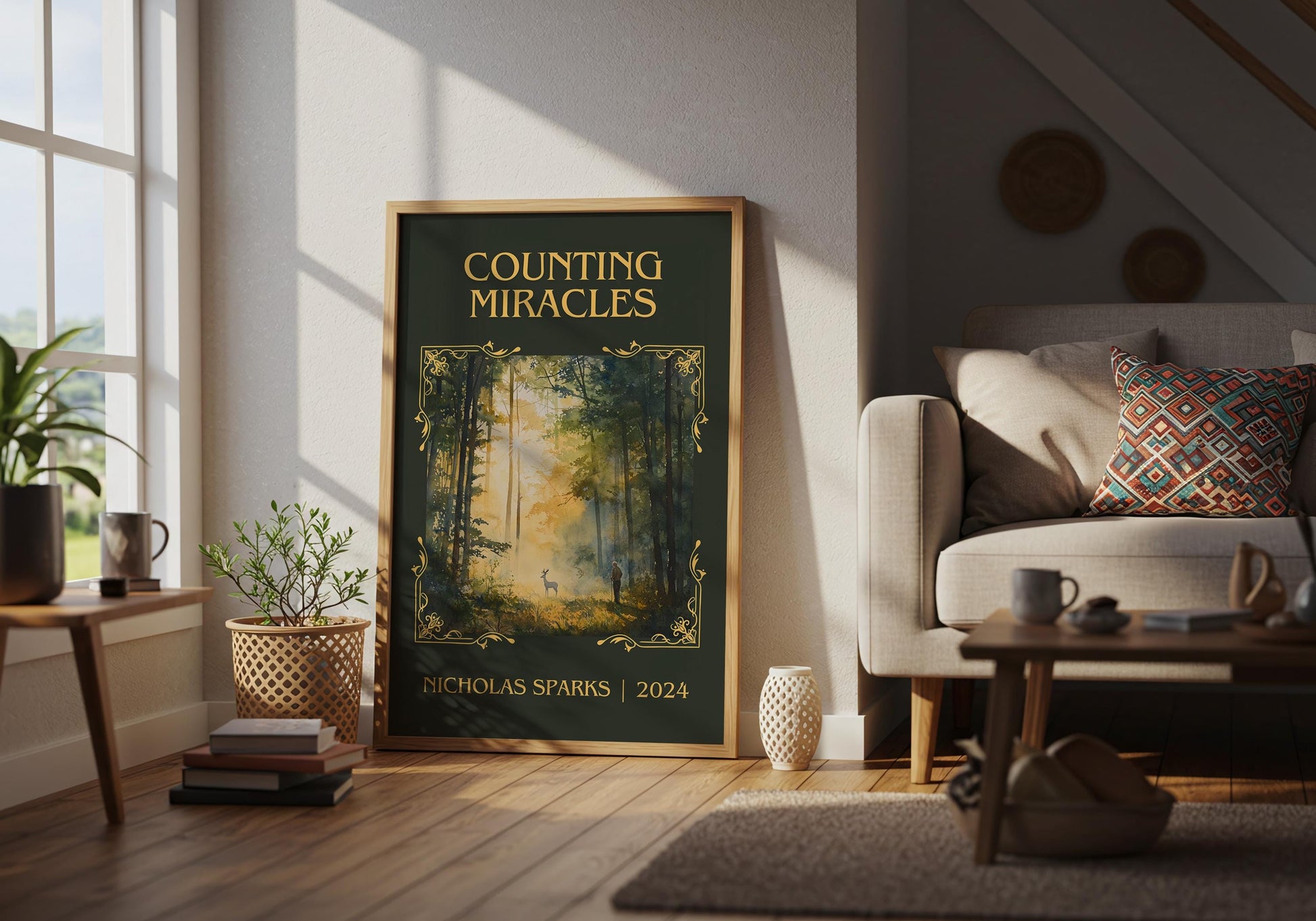 Counting Miracles by Nicholas Sparks | Descriptive Book Poster | Minimalist