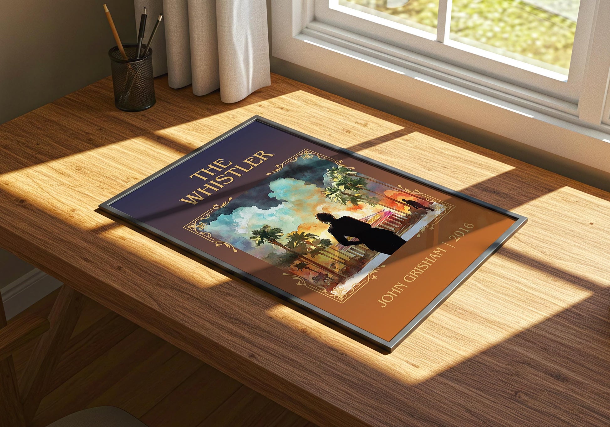 The Whistler by John Grisham | Descriptive Book Poster | Minimalist