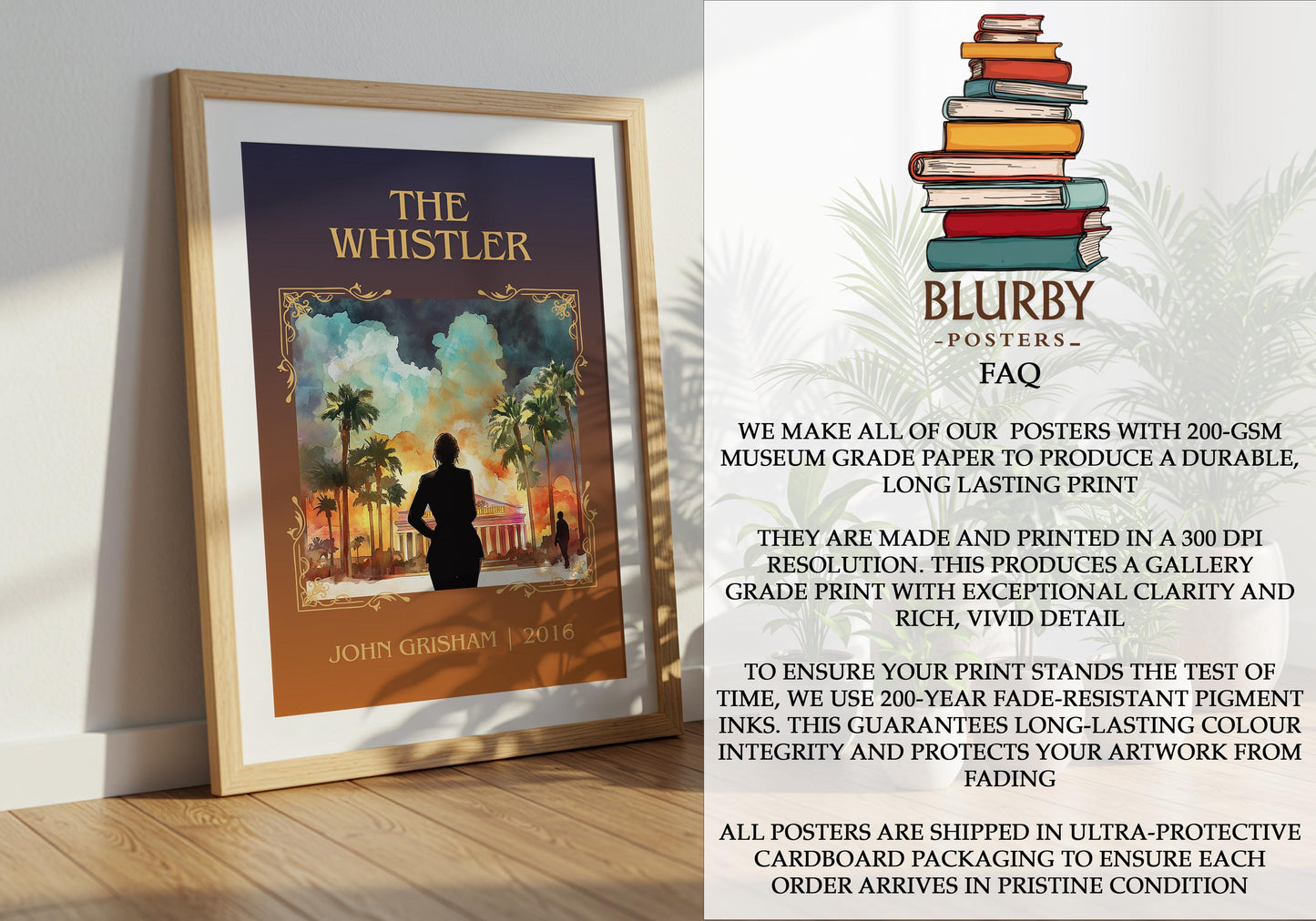 The Whistler by John Grisham | Descriptive Book Poster | Minimalist