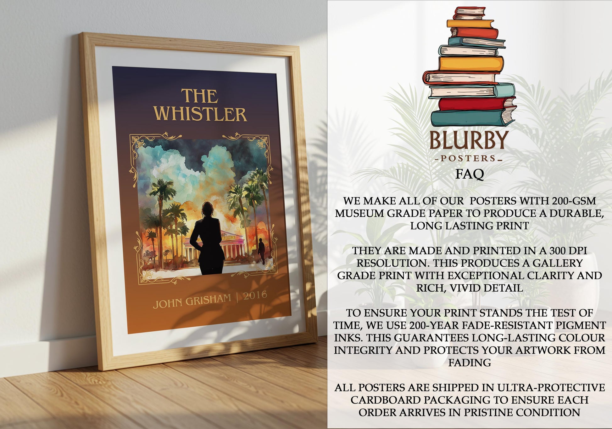 The Whistler by John Grisham | Descriptive Book Poster | Minimalist