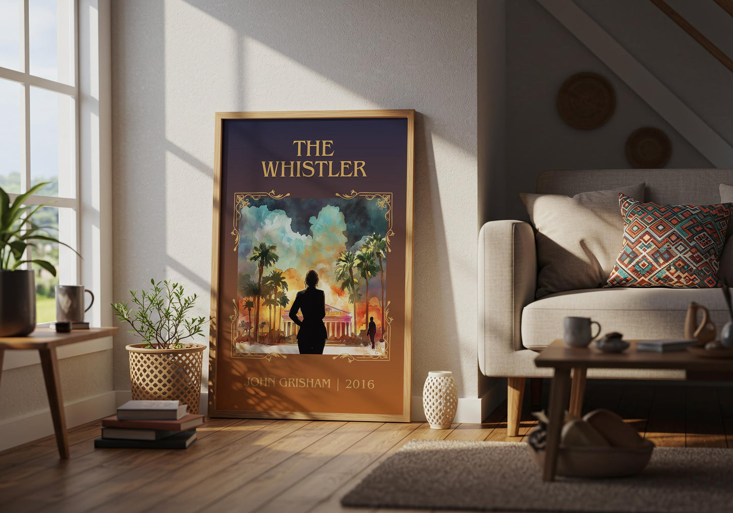 The Whistler by John Grisham | Descriptive Book Poster | Minimalist