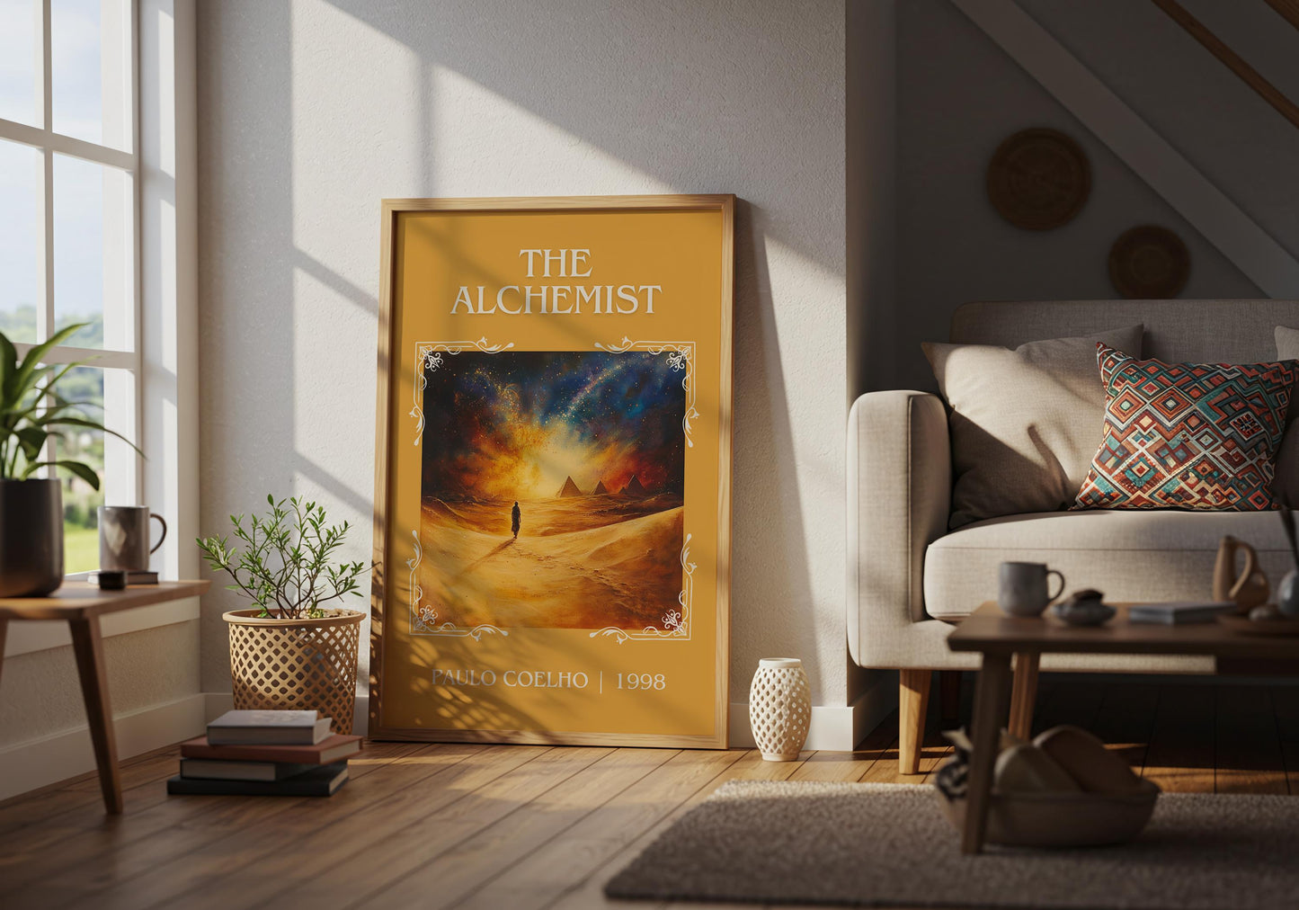 The Alchemist by Paul Coelho | Descriptive Book Poster | Minimalist