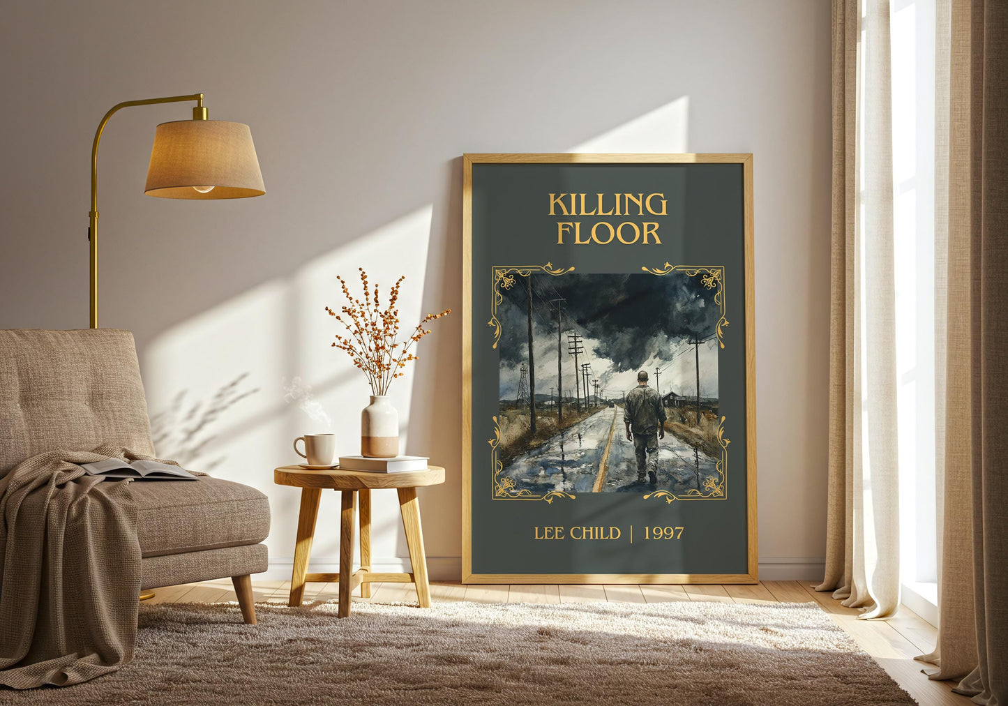 Killing Floor by Lee Child | Descriptive Book Poster | Minimalist