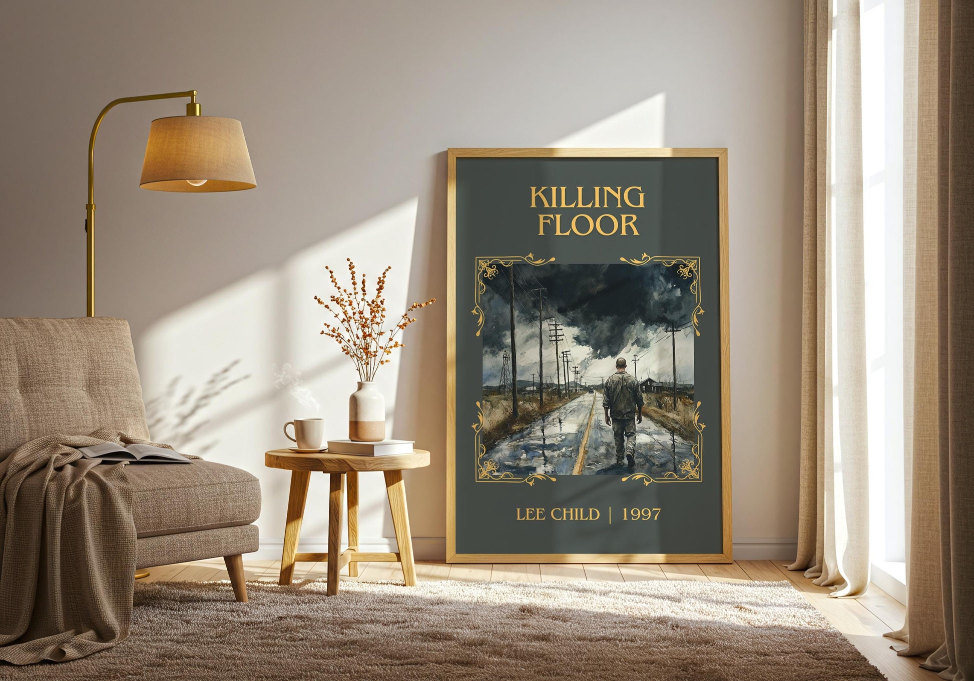 Killing Floor by Lee Child | Descriptive Book Poster | Minimalist