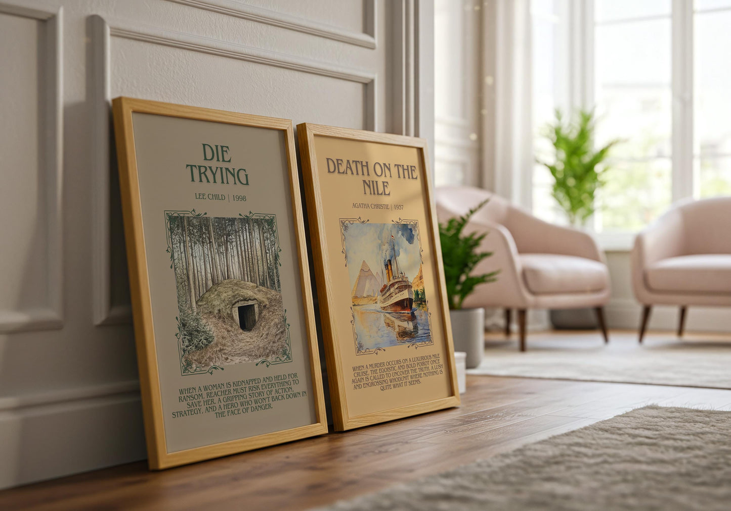 Die Trying by Lee Child | Descriptive Book Poster | Blurby