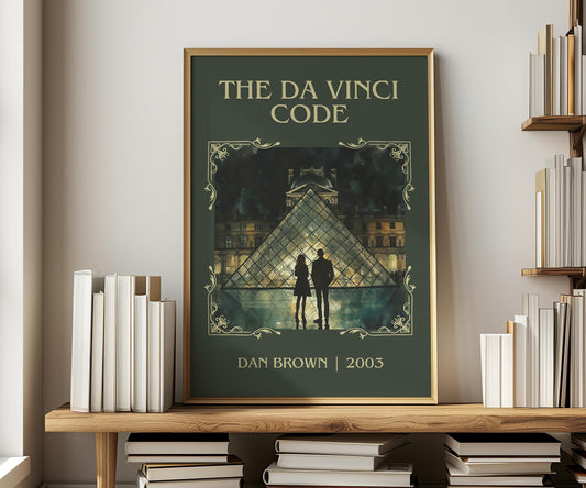 The Da Vinci Code by Dan Brown | Descriptive Book Poster | Minimalist