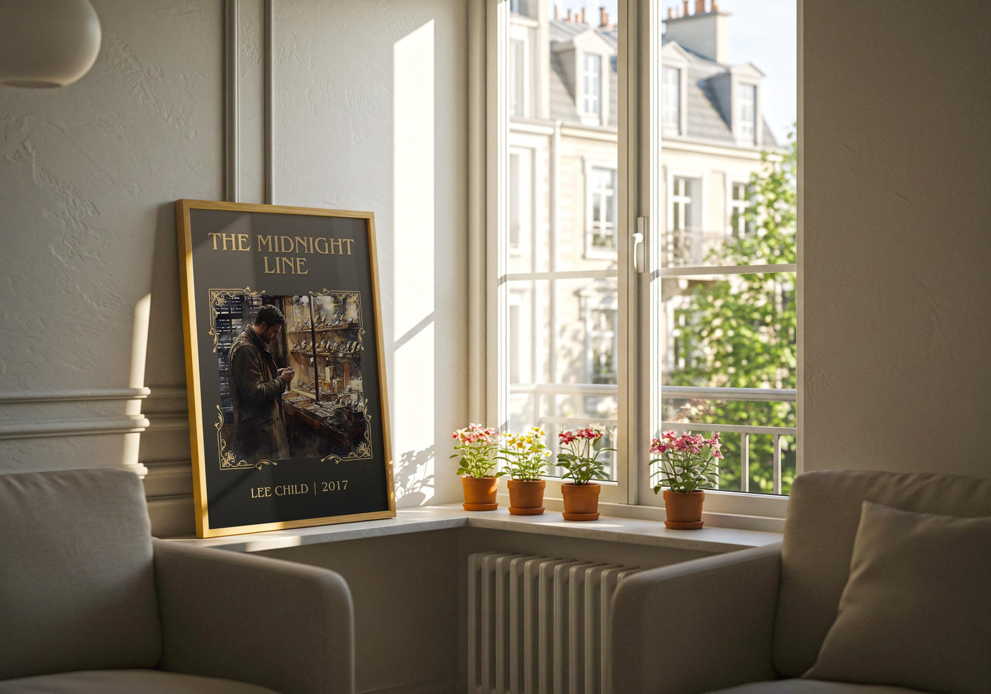 The Midnight Line by Lee Child | Descriptive Book Poster | Minimalist